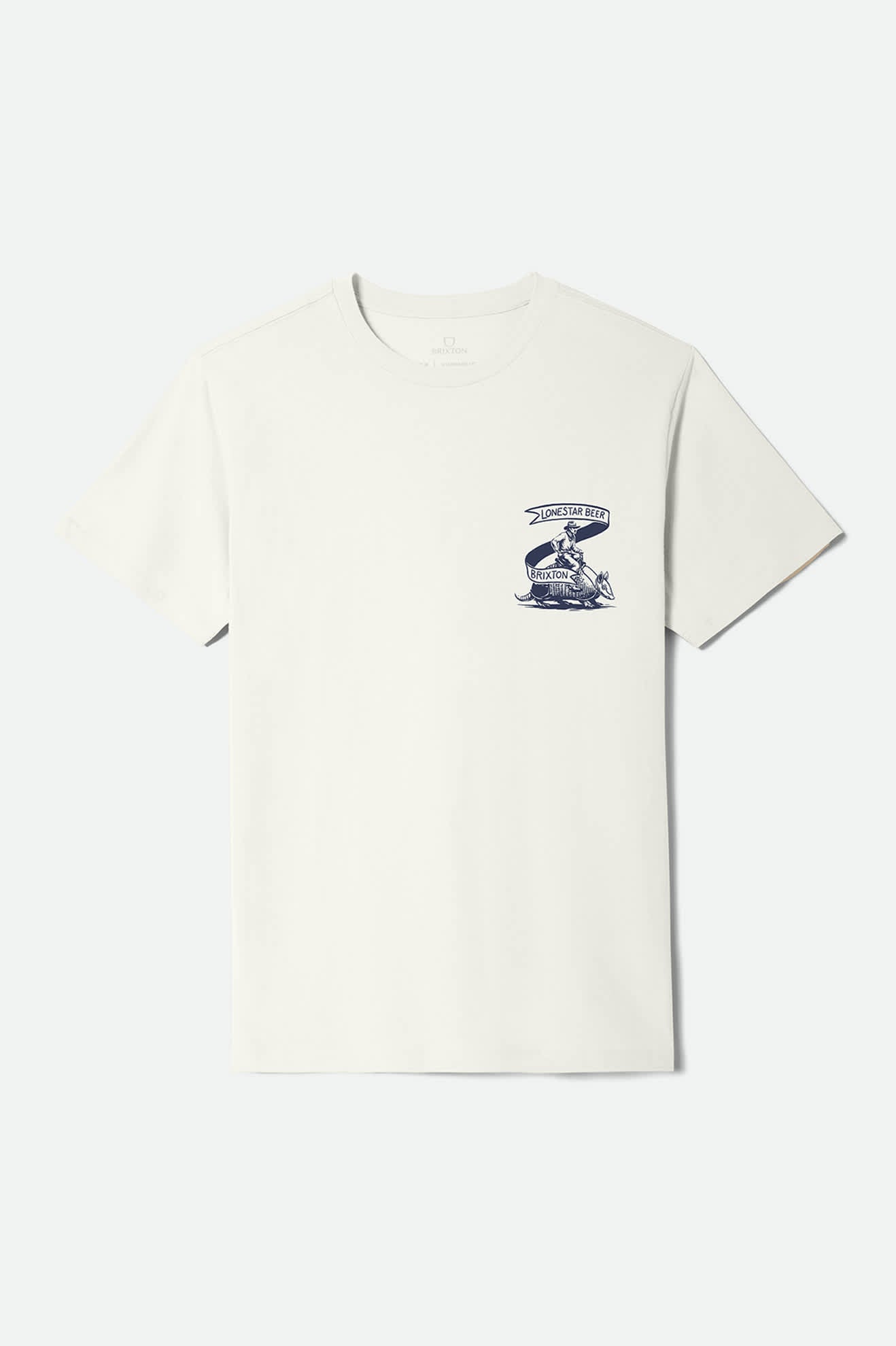 brixton-lone-star-armadillo-t-shirt-herren-creme-mit-backprint image 1