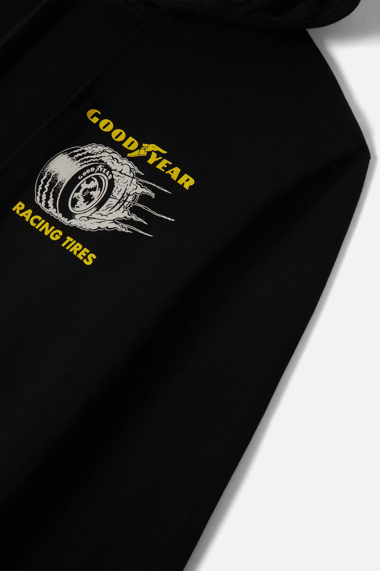 brixton-goodyear-cheater-slick-hood-hoodie-schwarz image 5