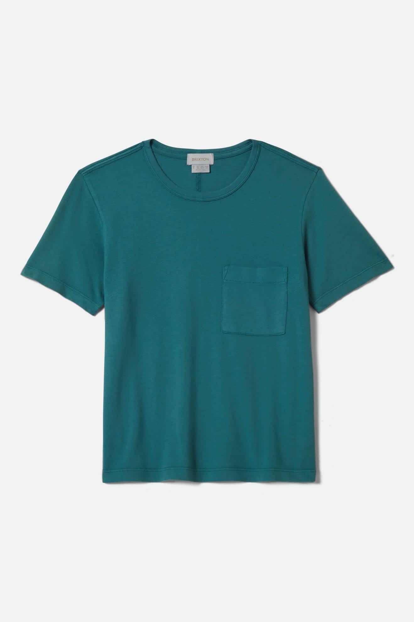 brixton-carefree-organic-t-shirt-washed-teal-bio-baumwolle image 2