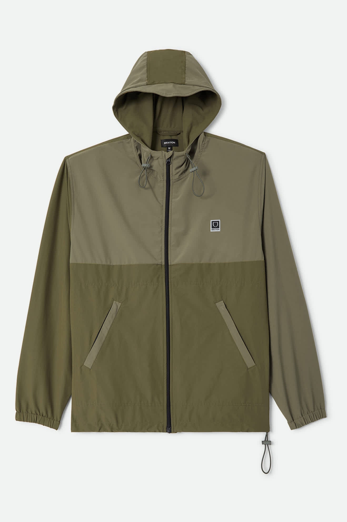 brixton-journey-zip-jacke-dark-olive-nylon-ripstop image 3