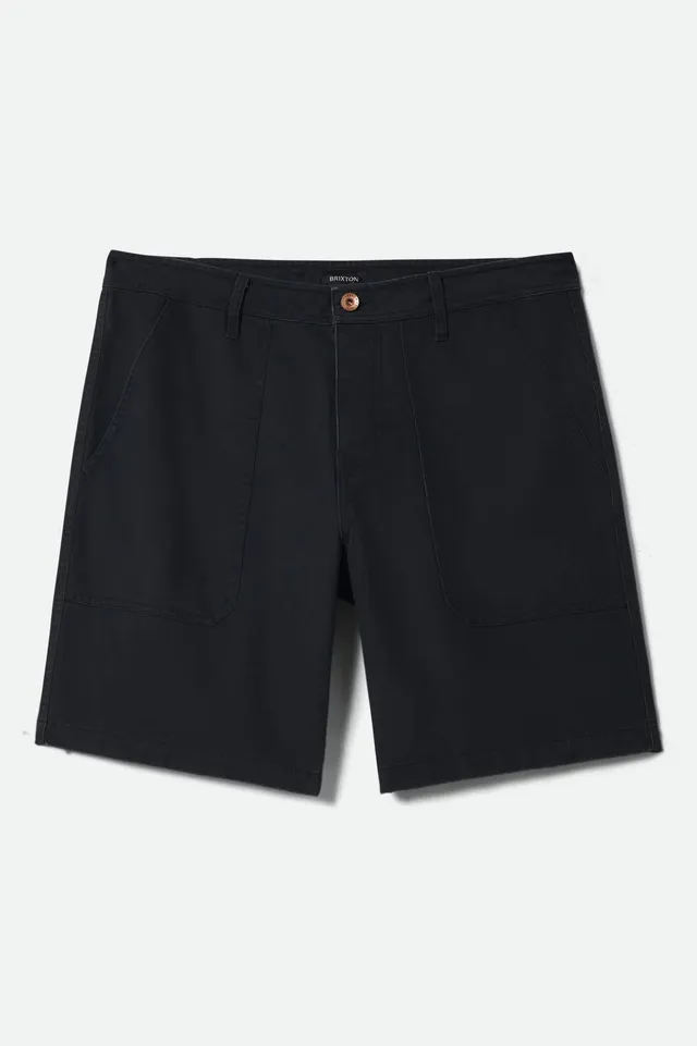brixton-surplus-herringbone-short-washed-black image 1