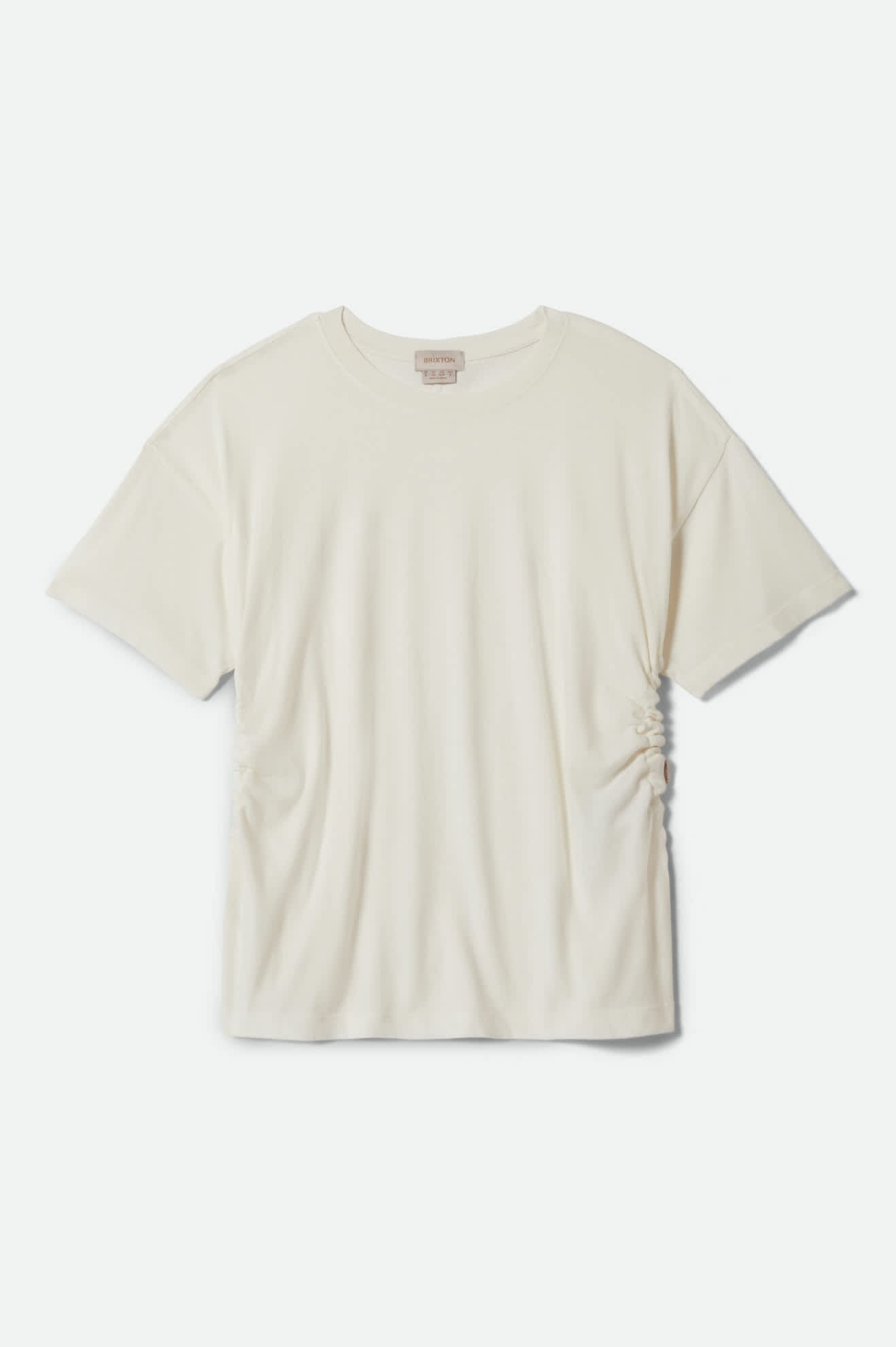 brixton-carefree-organic-cinch-t-shirt-off-white-bio-baumwolle image 2