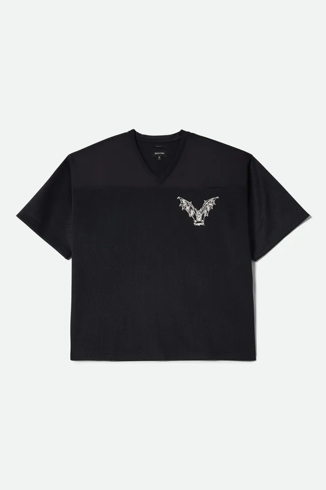 brixton-baggy-mesh-practice-jersey-trikot-black-white-chippa image 1