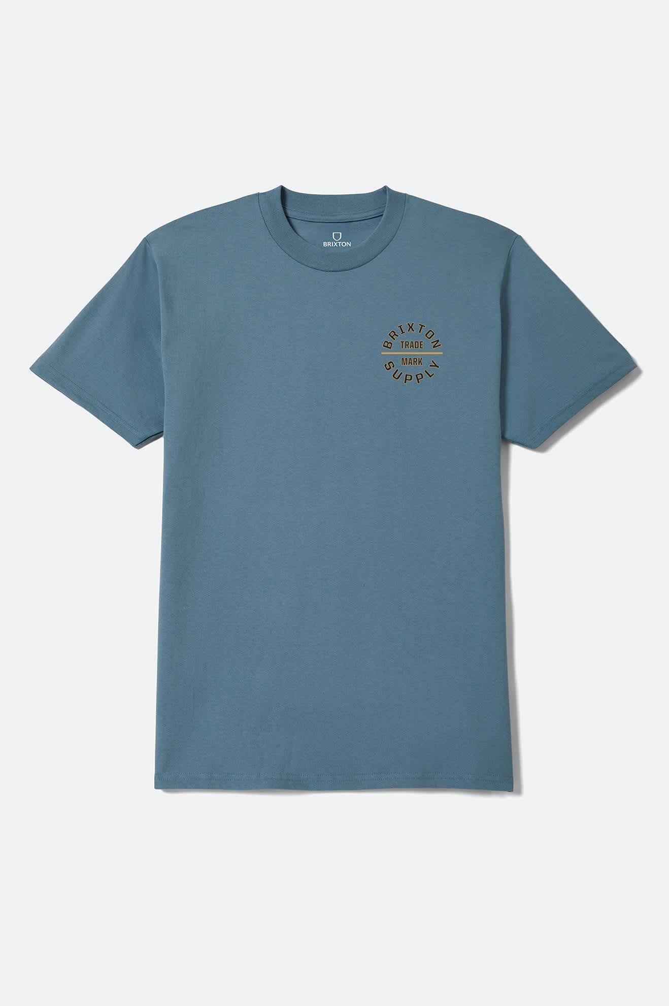 brixton-oath-v-t-shirt-harbor-blue-black-standard image 1