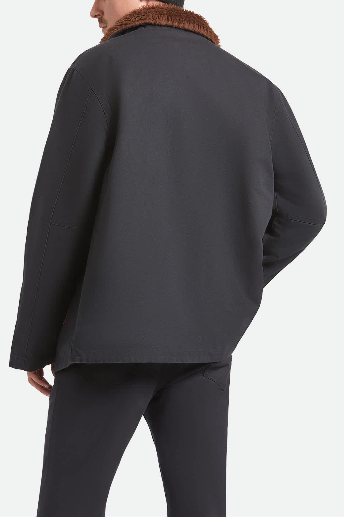 brixton-mast-jacket-jacke-schwarz-sherpa-gef-ttert image 3