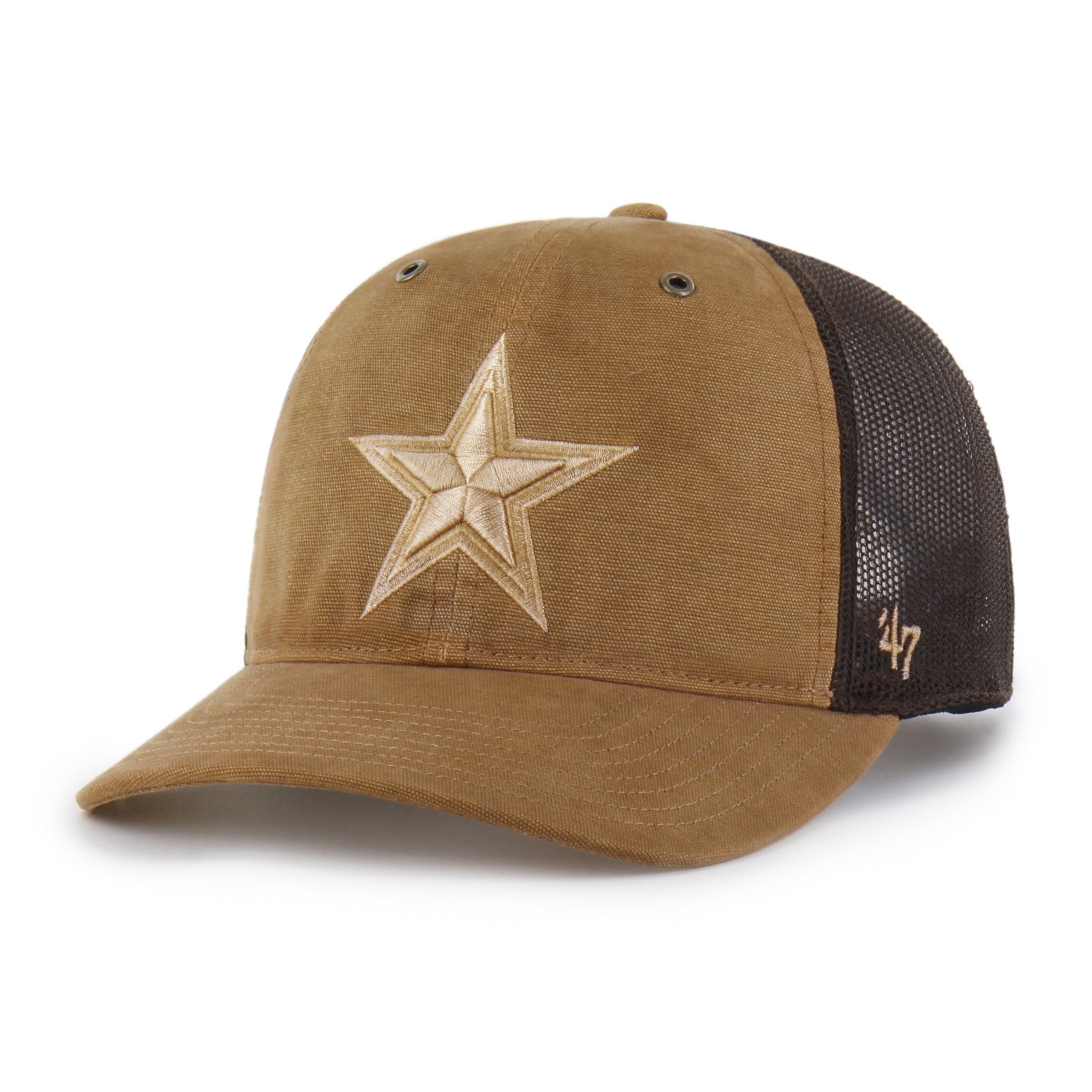 47-brand-dallas-cowboys-carhartt-47-trucker-cap-braun-snapback image 4