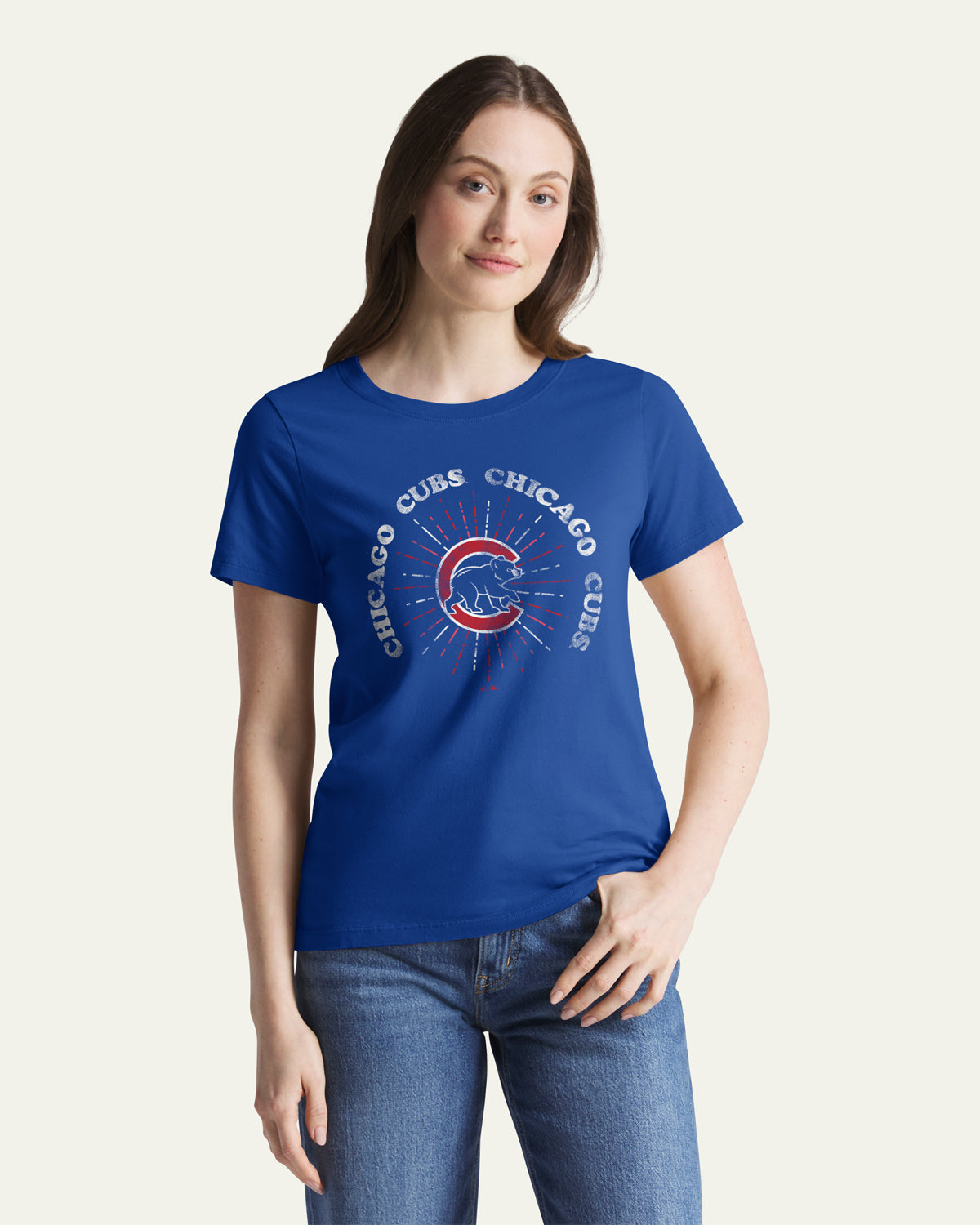 47-foundation-tee-chicago-cubs-shine-lines-t-shirt-royal-damen image 1