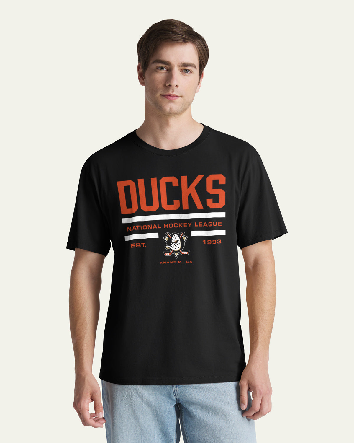 47-brand-ducks-stack-block-t-shirt-schwarz image 1