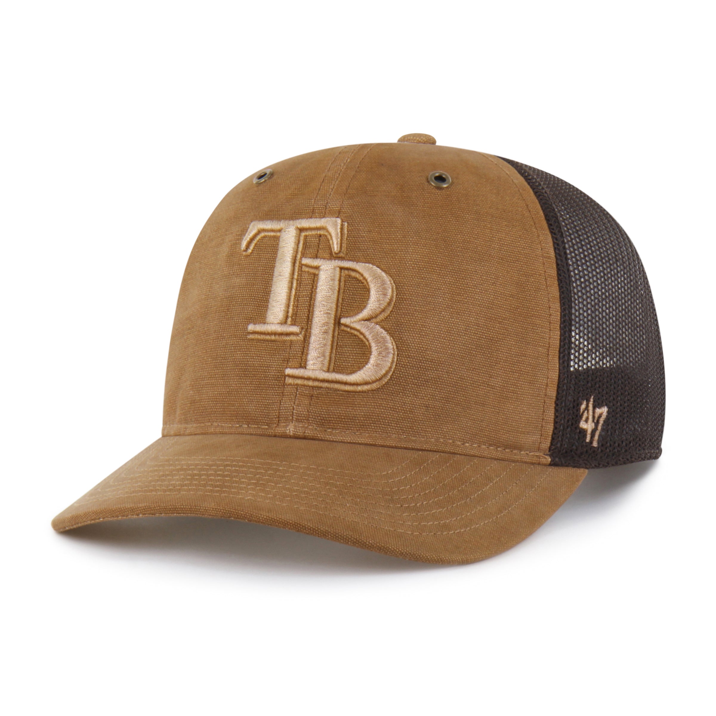 47-brand-tampa-bay-rays-carhartt-trucker-cap-braun-osf image 4