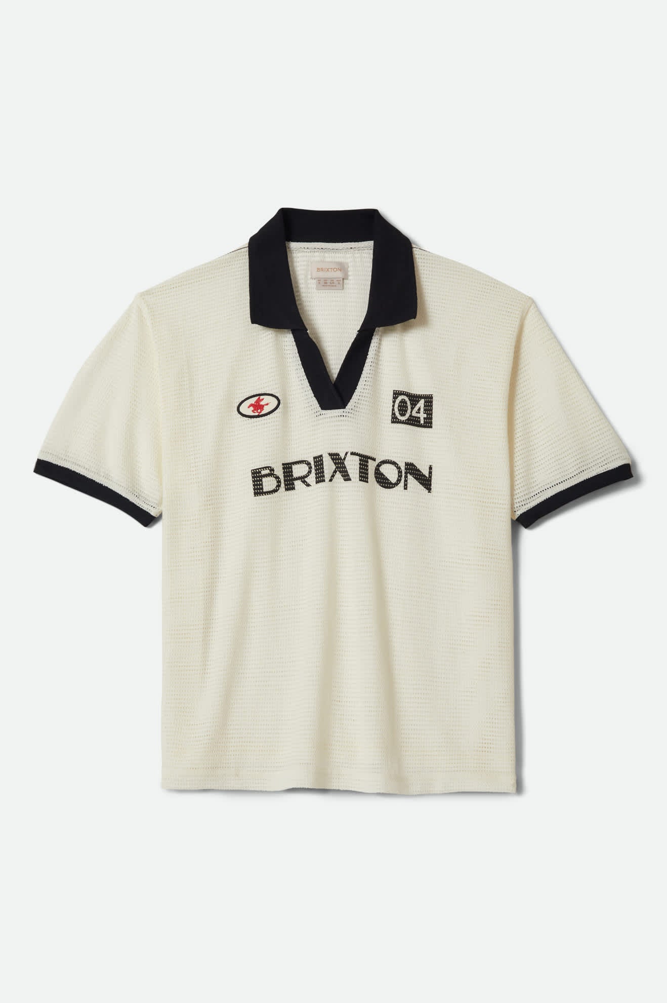 brixton-varsity-t-shirt-off-white-black-relaxed image 2