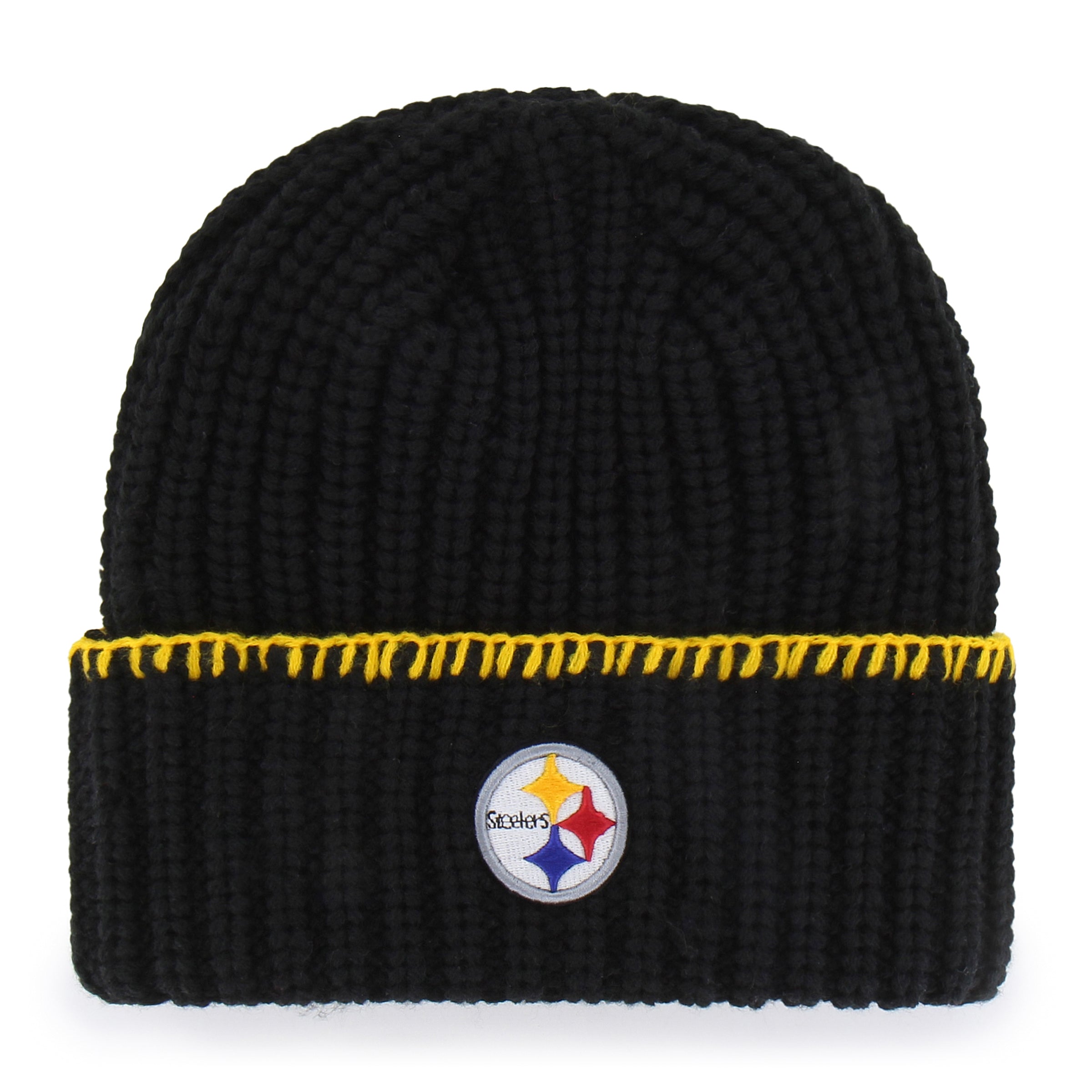 47-pittsburgh-steelers-blanket-stitch-beanie-schwarz-damen image 2