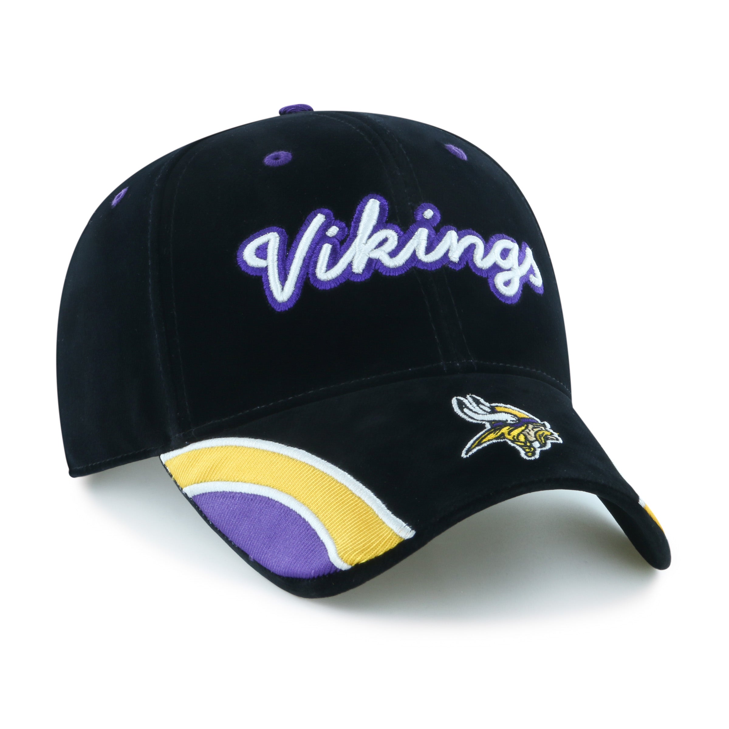 47-mvp-minnesota-vikings-velvet-denim-cap-schwarz-damen image 3
