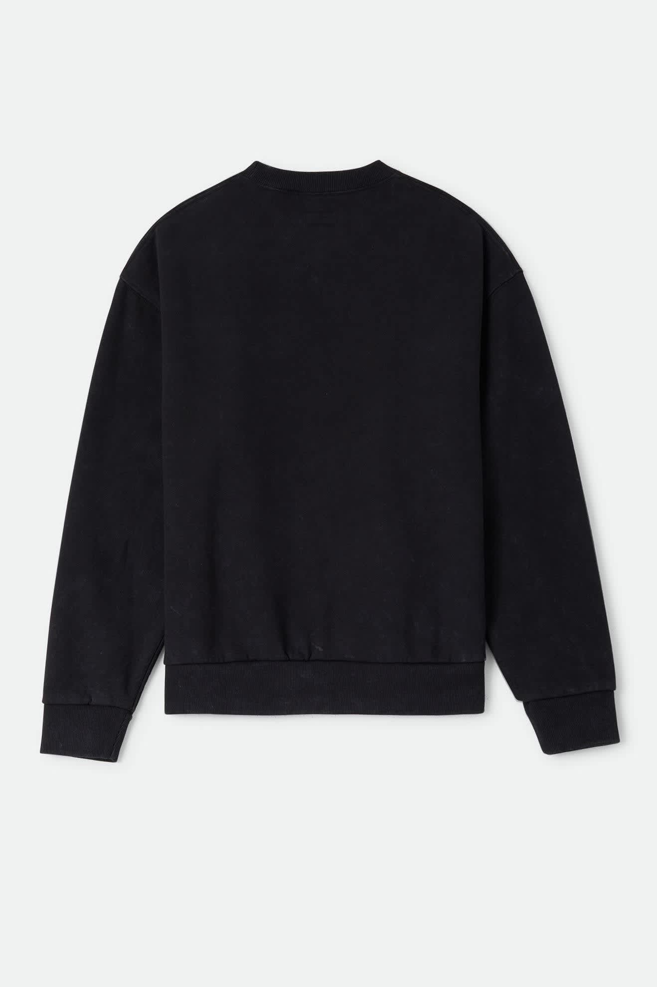 brixton-baseline-crew-fleece-sweatshirt-schwarz image 2