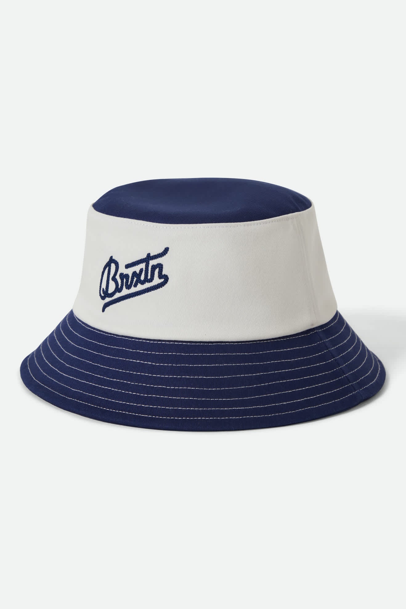 brixton-eldon-bucket-hat-midnight-blue-off-white image 1