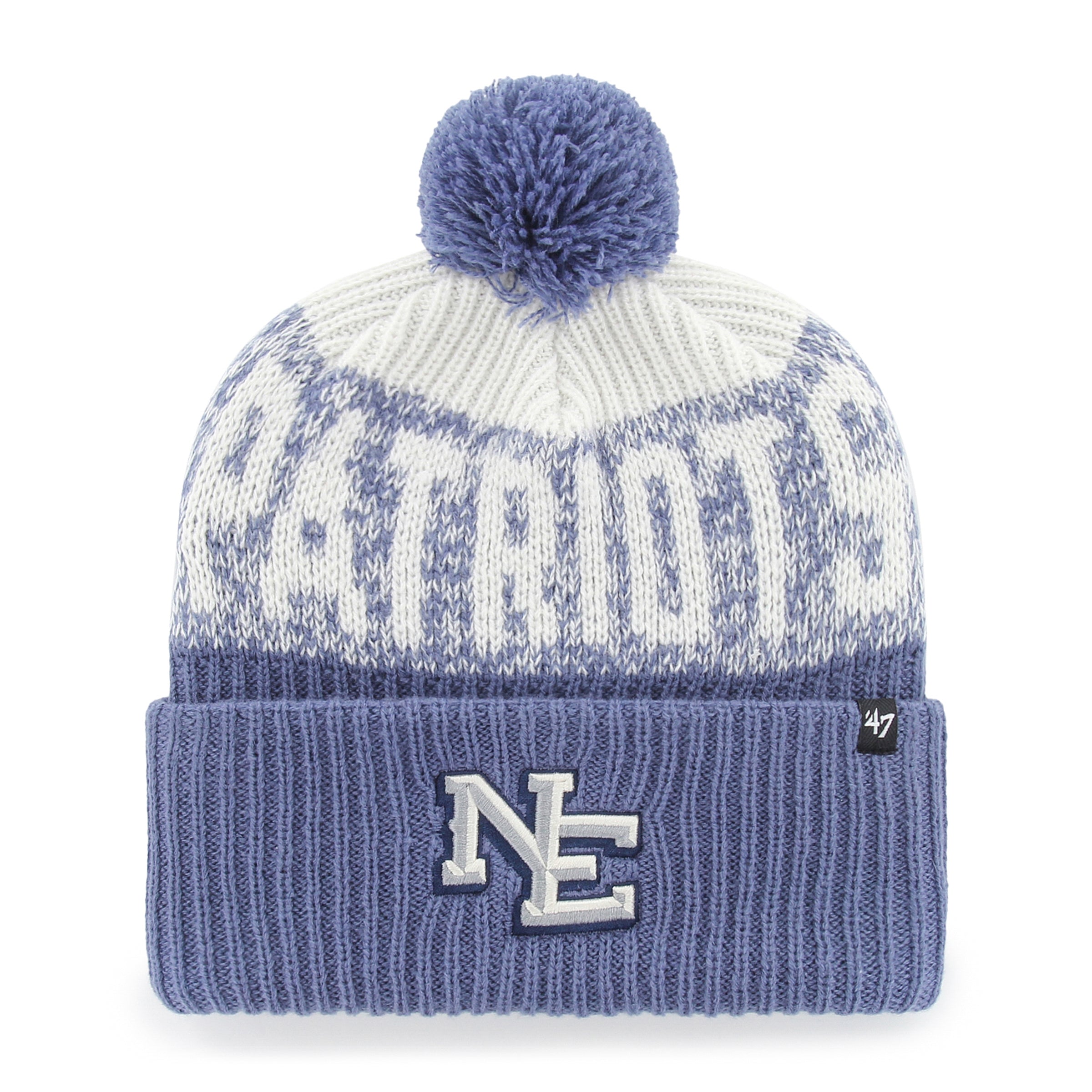 47-brand-knits-new-england-patriots-rivalry-bone-chill-m-tze-blau image 1