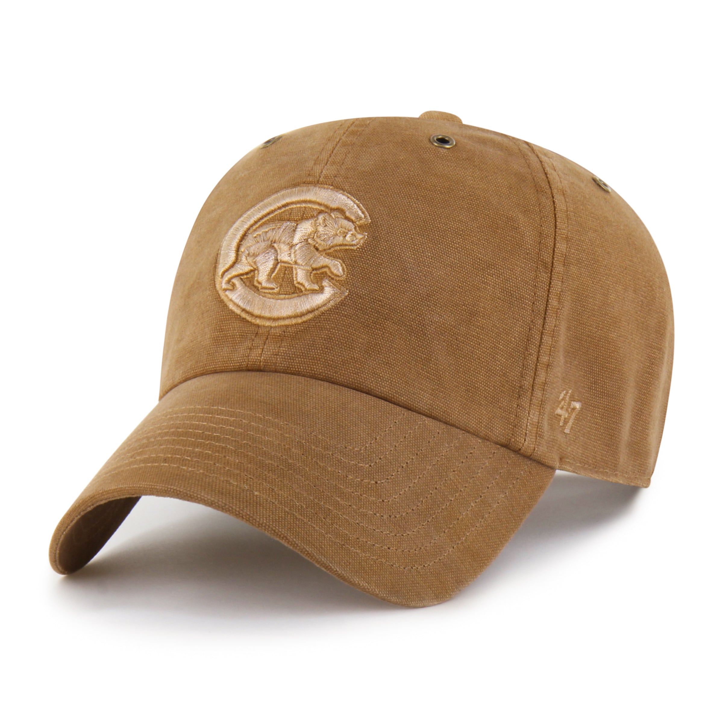 47-brand-chicago-cubs-carhartt-dyed-clean-up-cap-carhartt-brown image 4