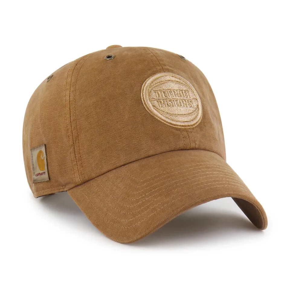 47-brand-detroit-pistons-carhartt-clean-up-cap-braun-osfm image 1