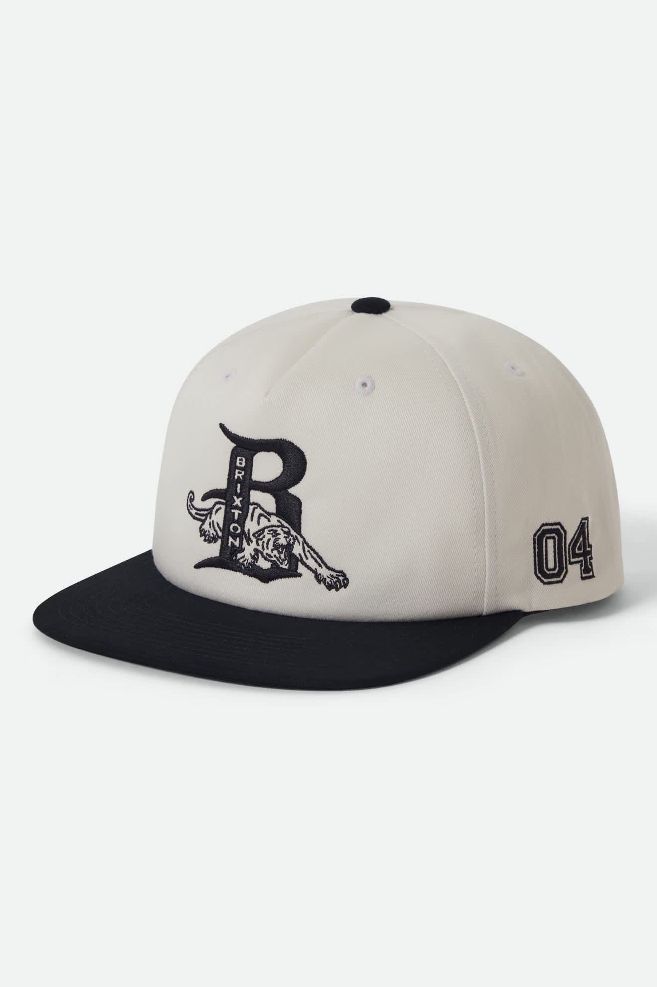 brixton-predator-snapback-cap-off-white-black-baumwolle image 1