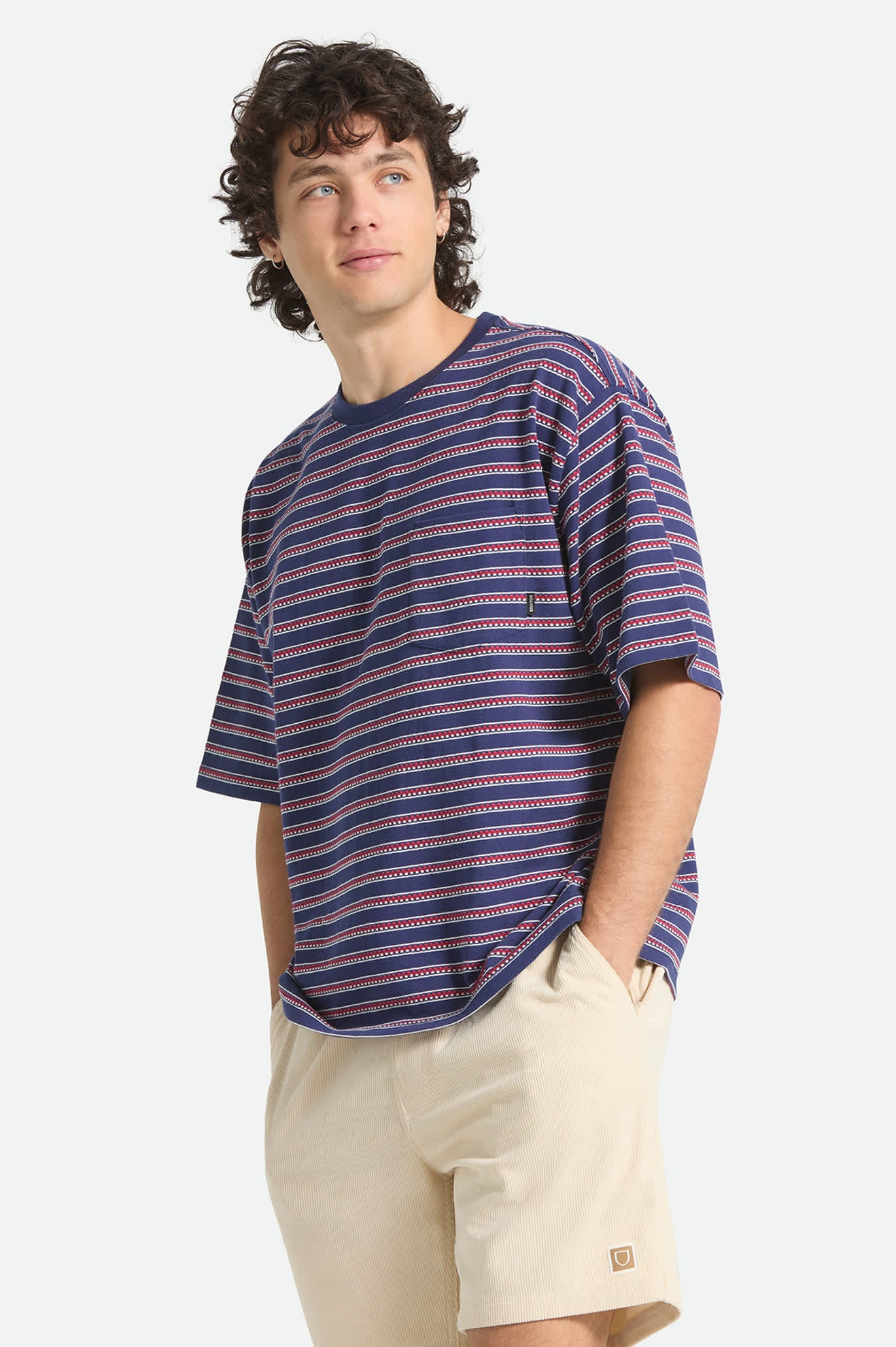 brixton-poolside-pique-box-crop-t-shirt-navy-baumwolle image 3