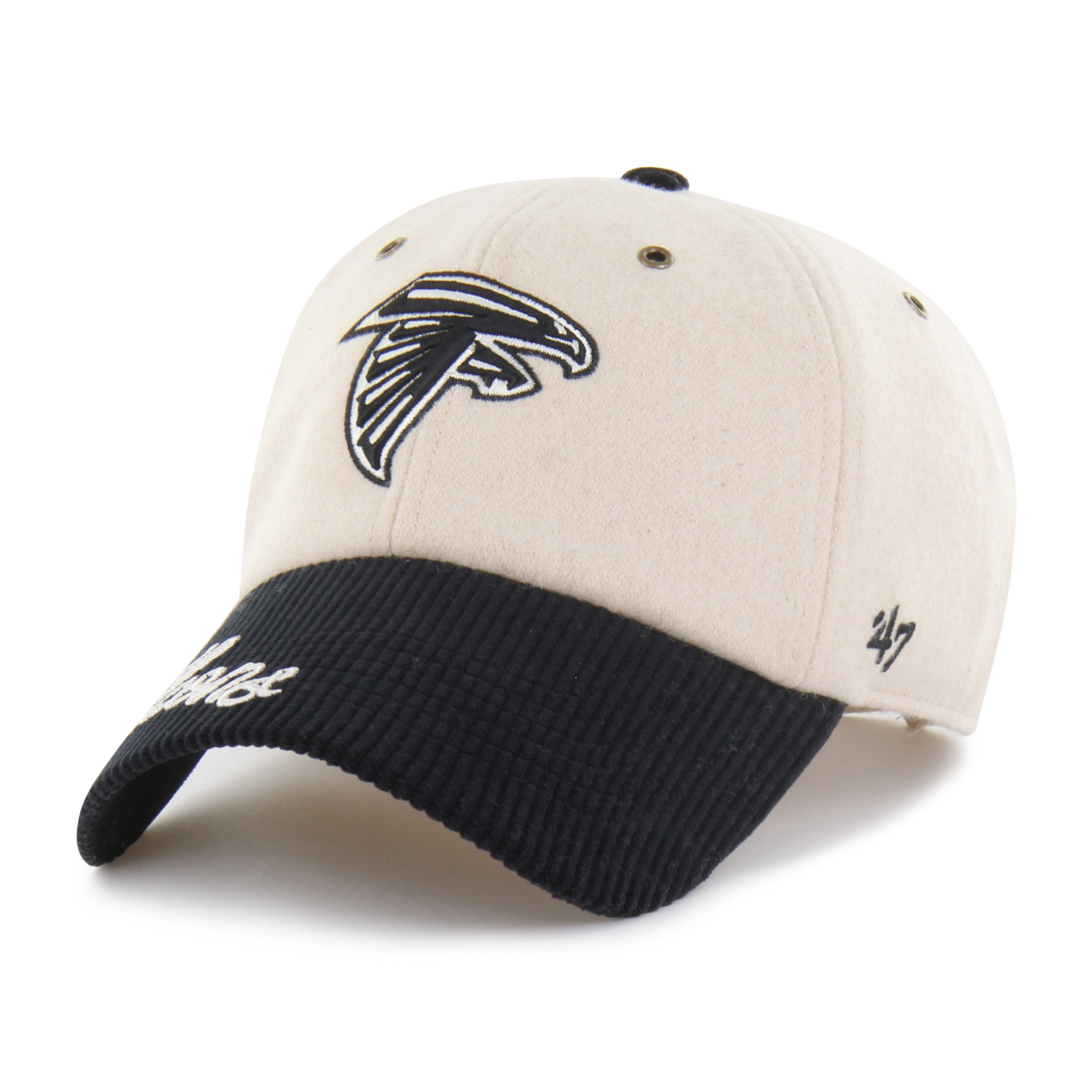 47-clean-up-atlanta-falcons-rope-script-cap-natural image 3
