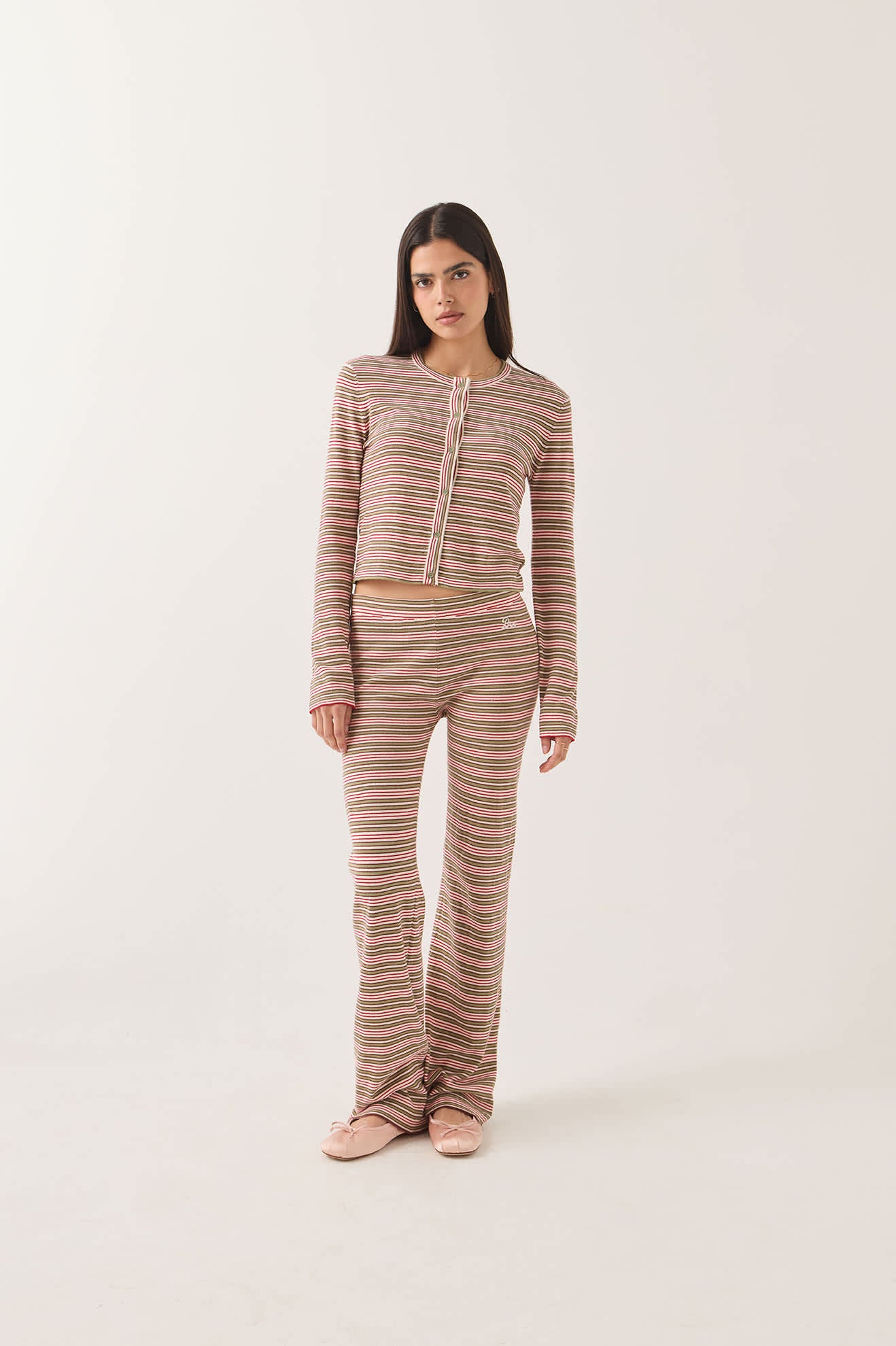 brixton-siesta-stripe-strickhose-green-multi-stripe-damen image 1