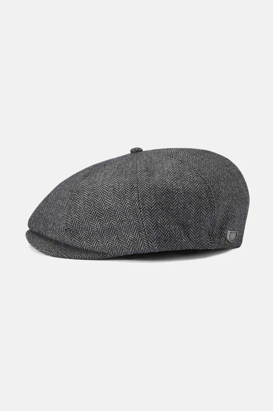 brixton-brood-newsboy-cap-grey-black-schieberm-tze image 1