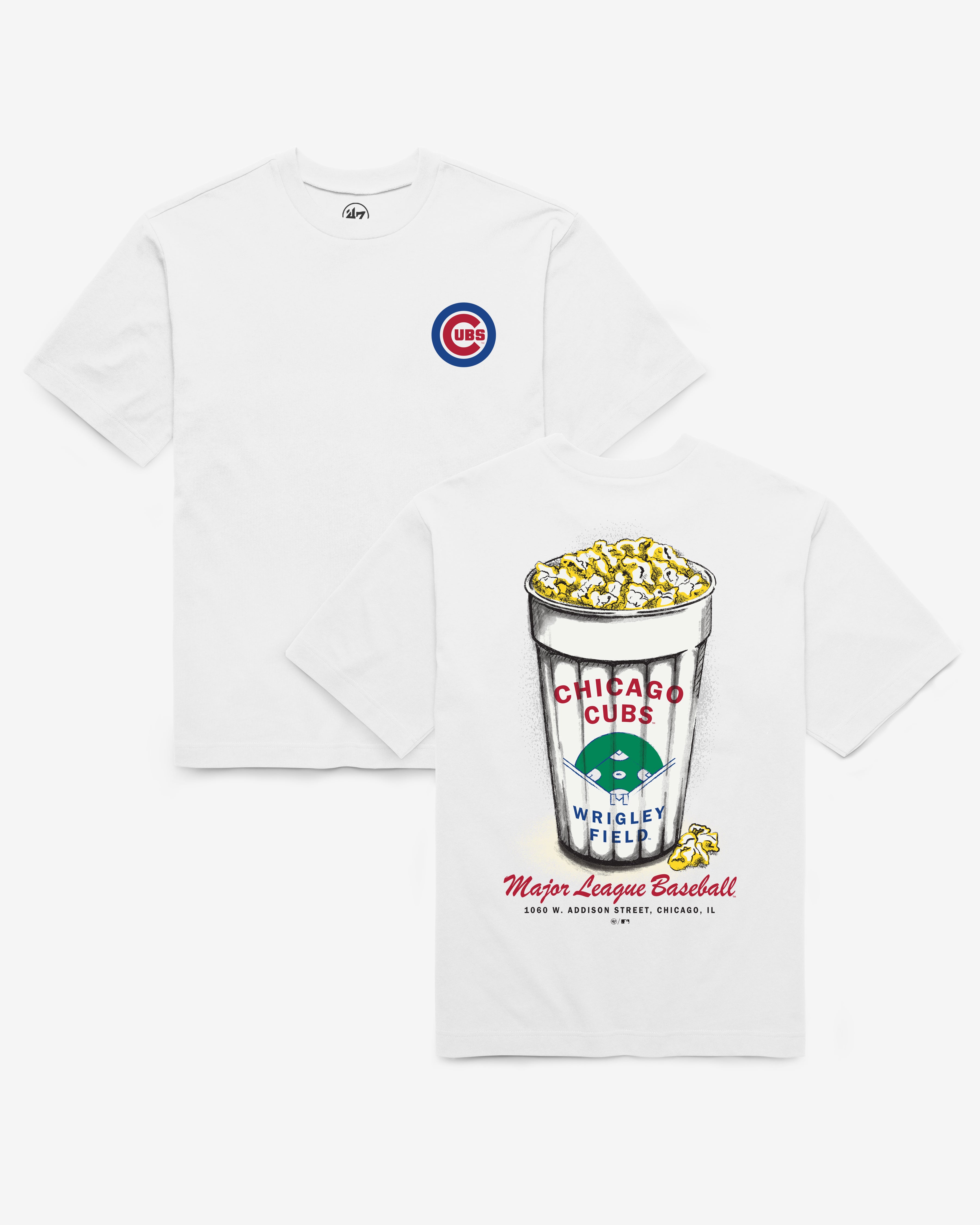 47-brand-foundation-tee-chicago-cubs-t-shirt-white image 1
