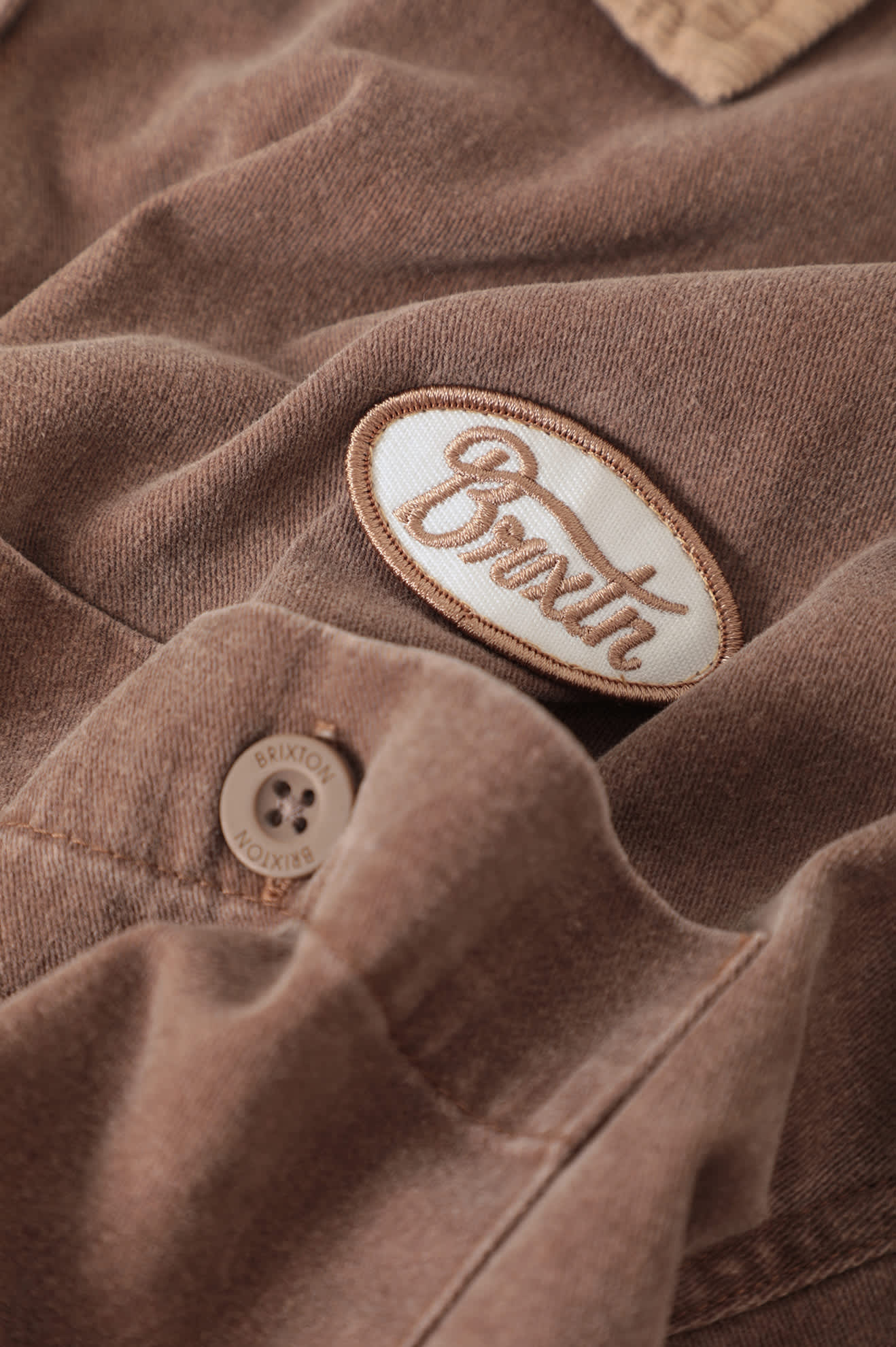 brixton-utopia-overshirt-flanellhemd-pinecone-brown-sand image 2
