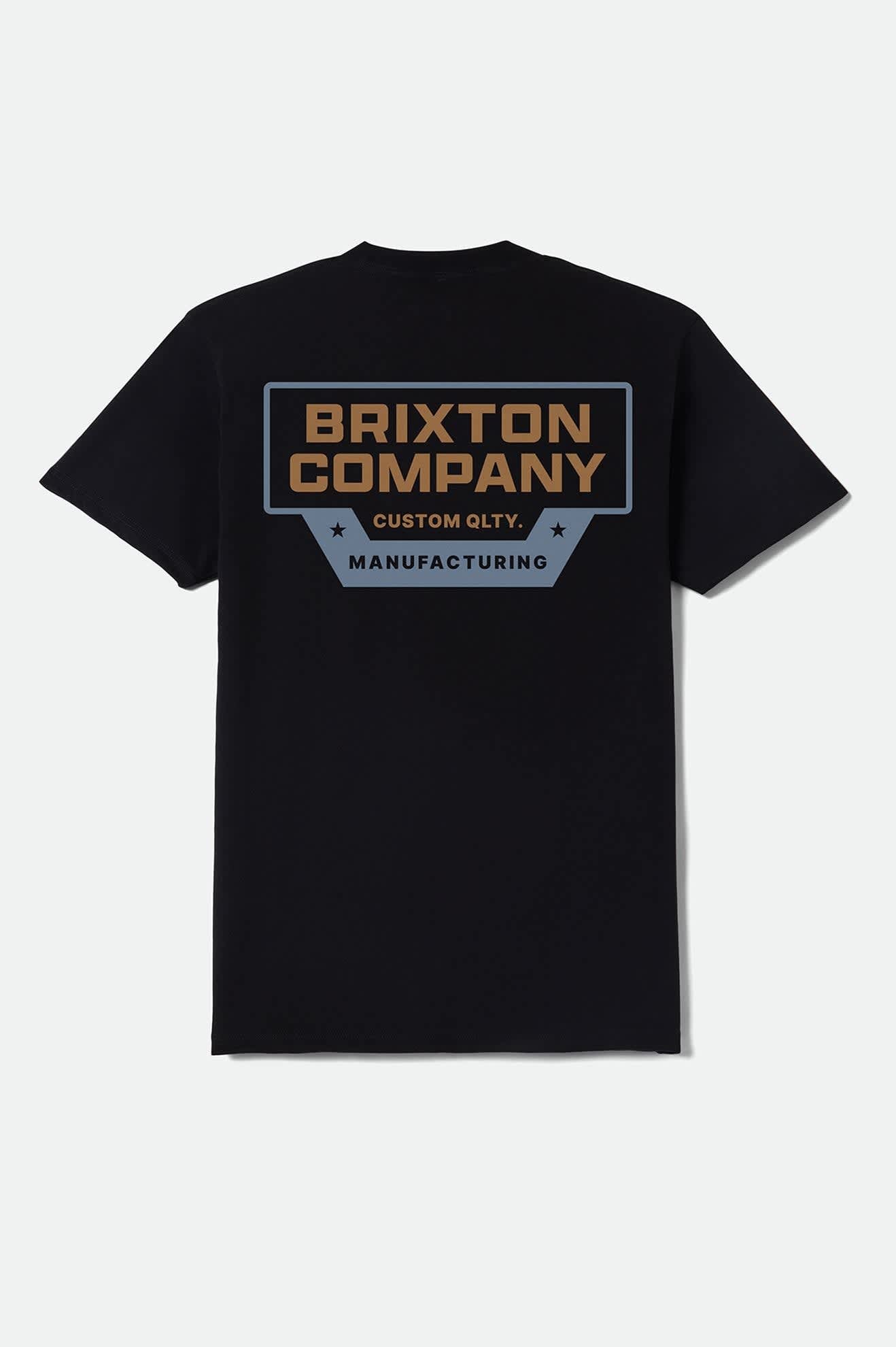 brixton-reeves-standard-t-shirt-schwarz-baumwolle image 2