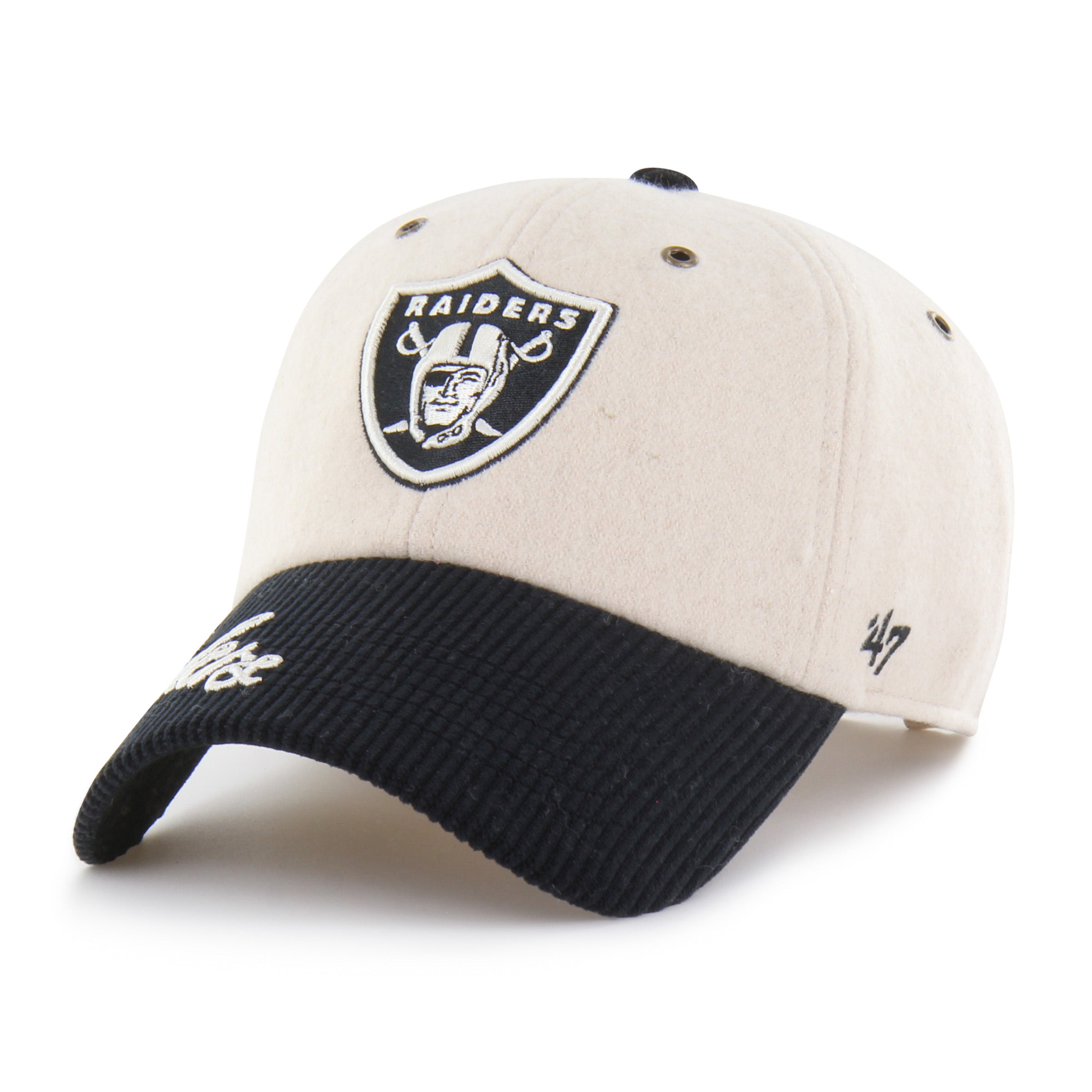47-brand-raiders-rope-script-clean-up-cap-damen-natural image 3