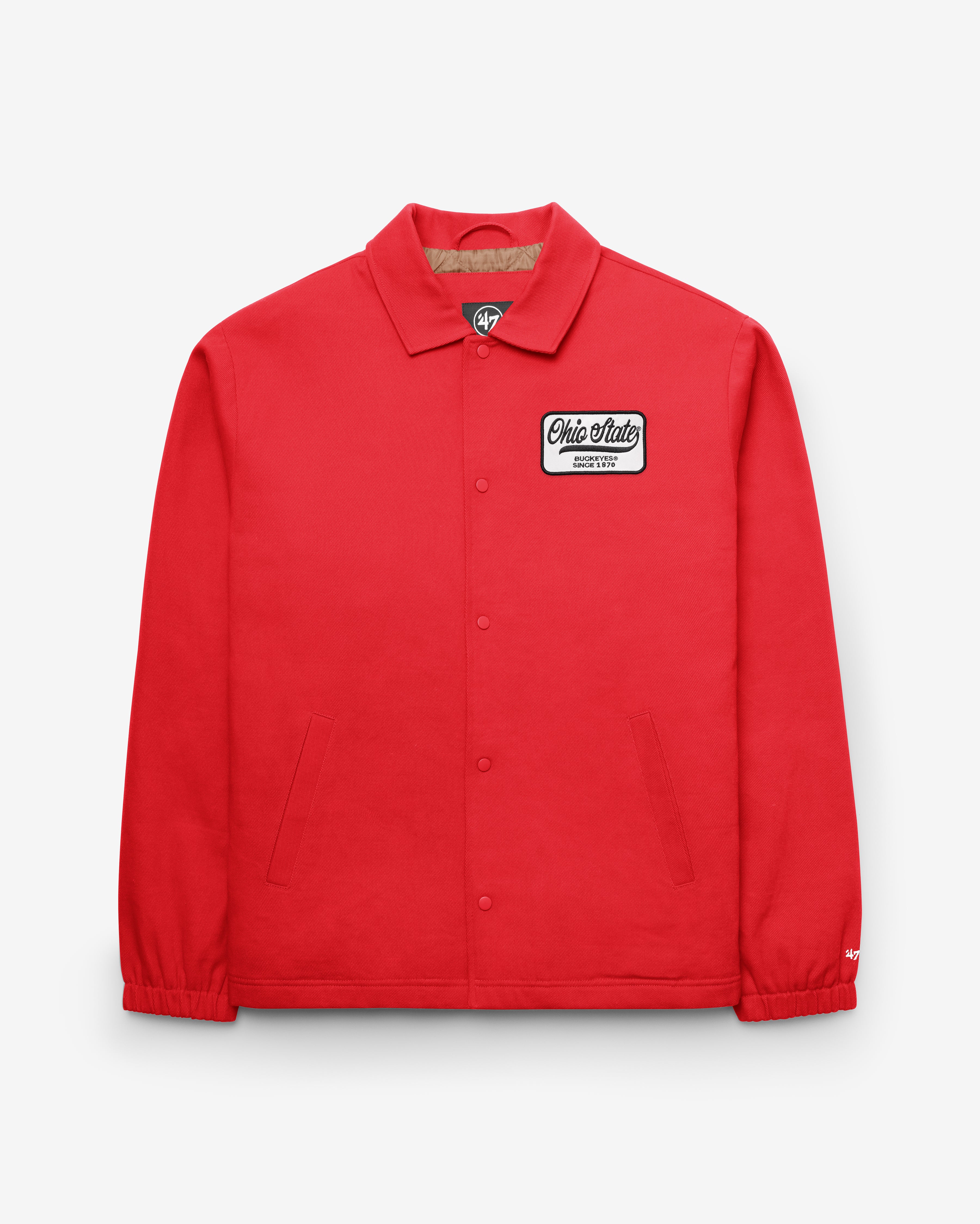 47-brand-ohio-state-vintage-retread-coaches-jacke-rot image 1