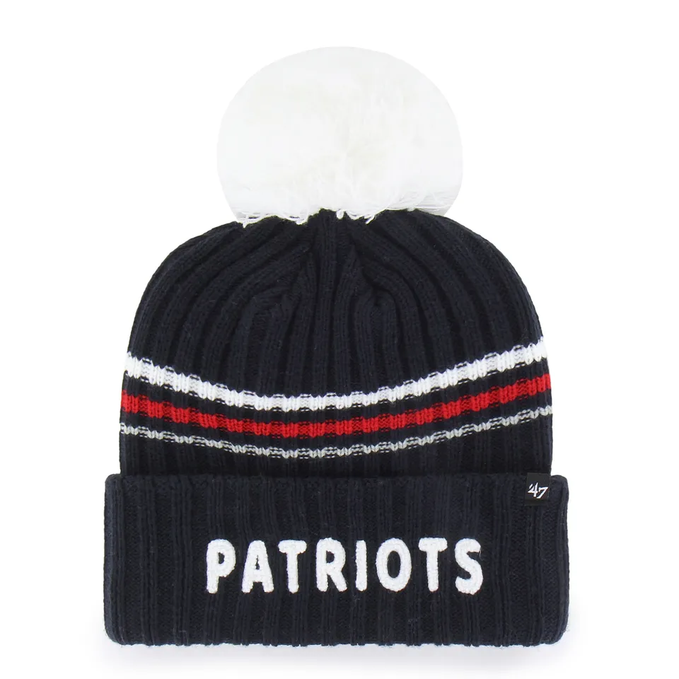 47-new-england-patriots-fuzzy-script-cuff-knit-m-tze-navy-damen image 1