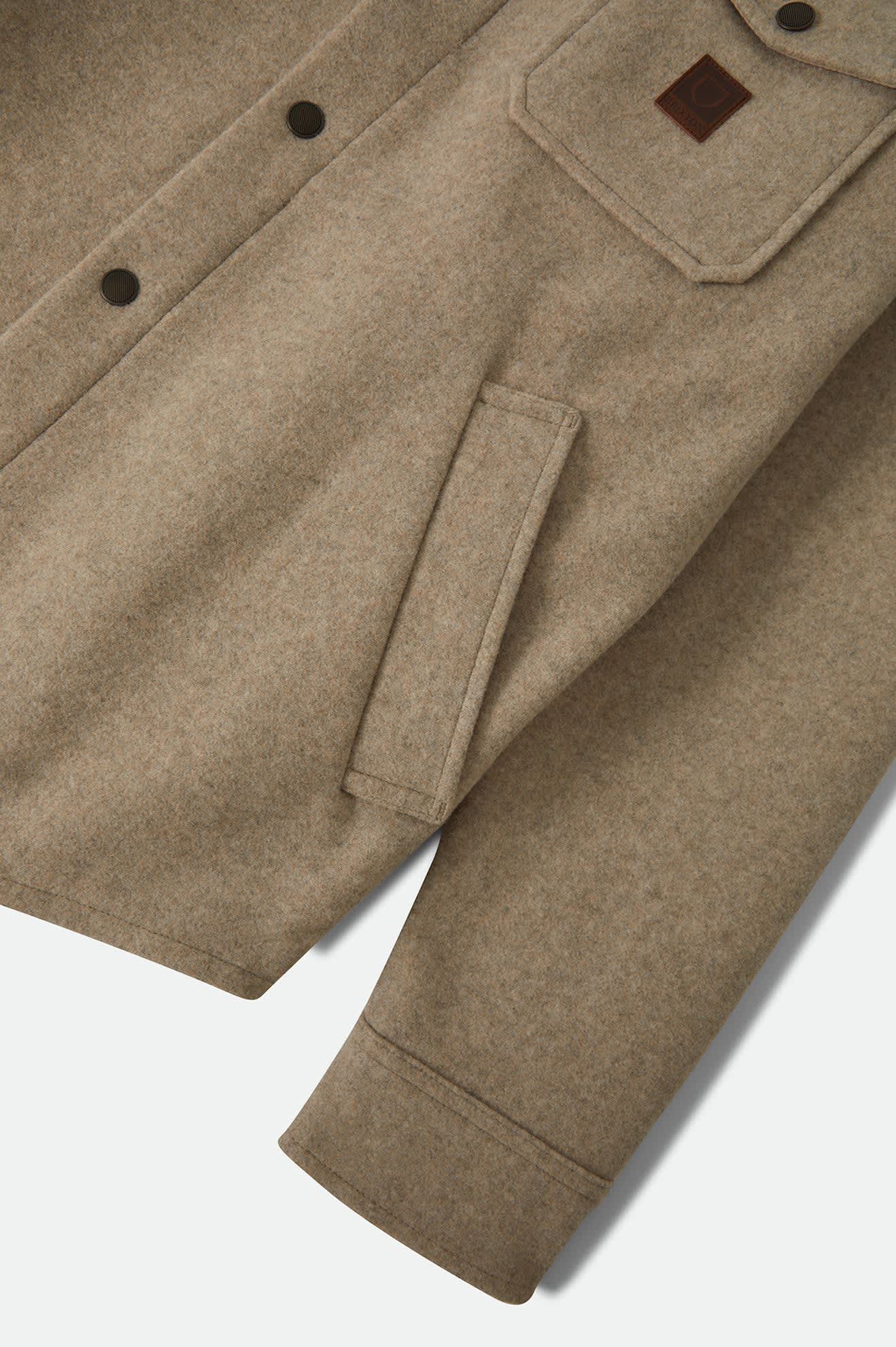 brixton-durham-felted-stretch-jacke-oatmeal-hemdjacke image 8
