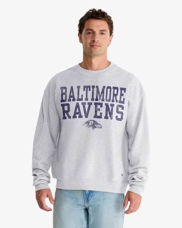 47-foundation-baltimore-ravens-campus-stack-sweatshirt-grau image 1