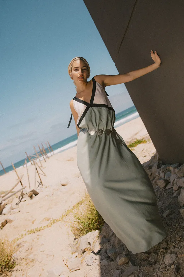 brixton-sunset-tie-slip-dress-kleid-sage-green-whitecap-viskose image 1
