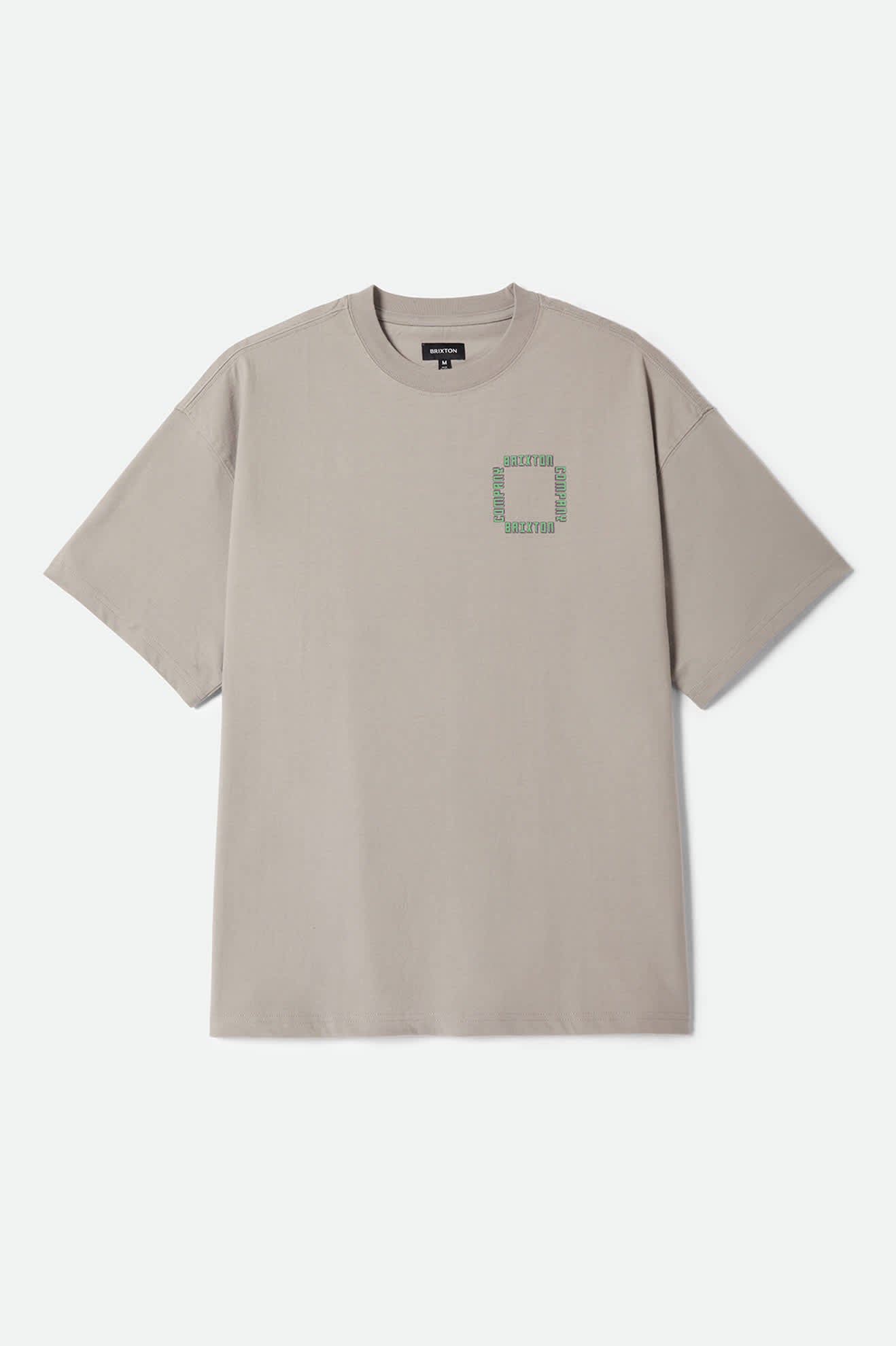 brixton-ursa-oversized-t-shirt-herren-pebble-stone-print image 1