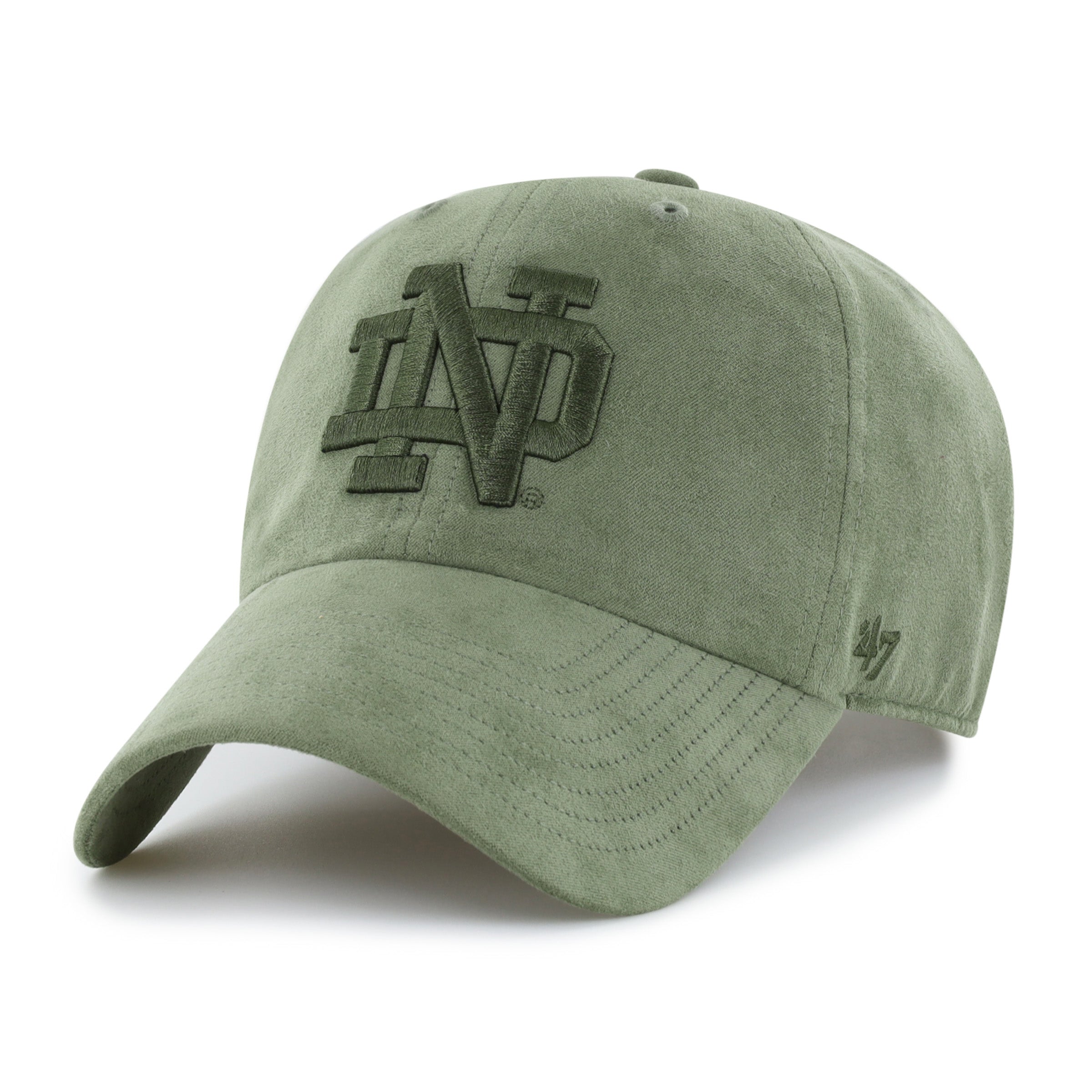 47-clean-up-notre-dame-ballpark-suede-cap-moss-osf image 1