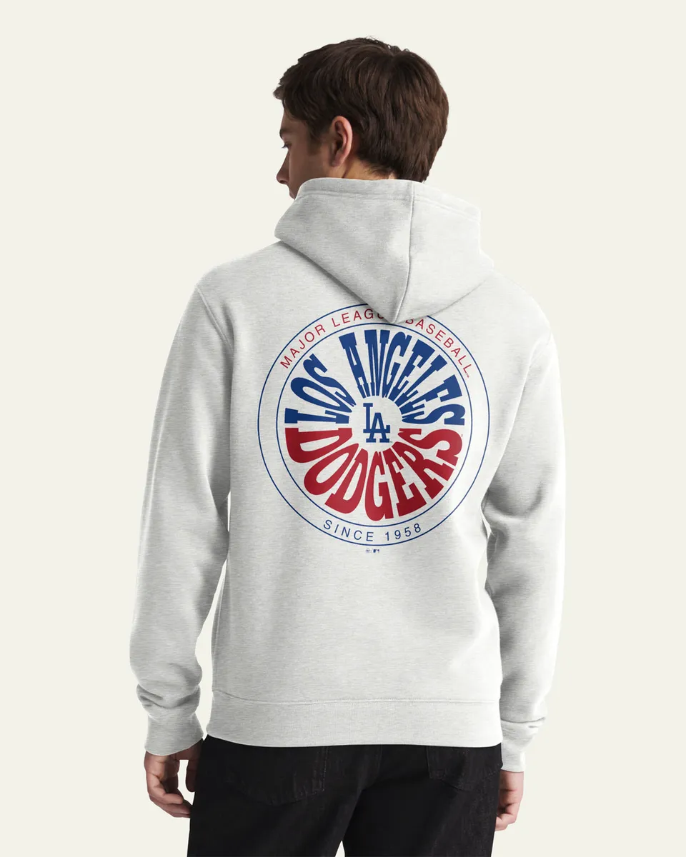 47-brand-headline-dodgers-warpstyle-hoodie-grau-herren image 1