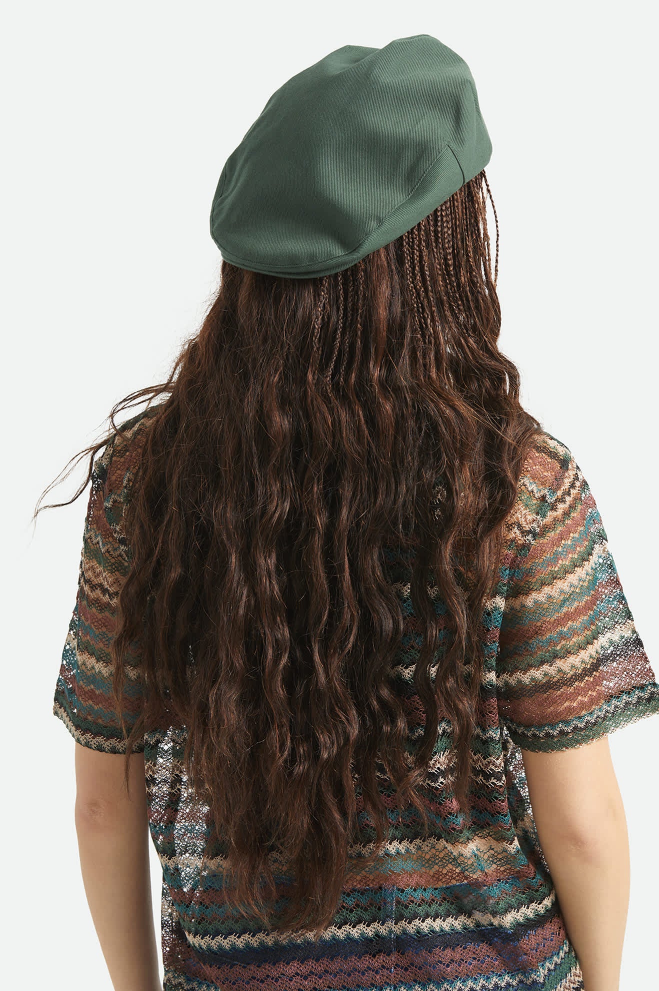 brixton-barrel-alpha-snap-cap-flatcap-primal-green image 4