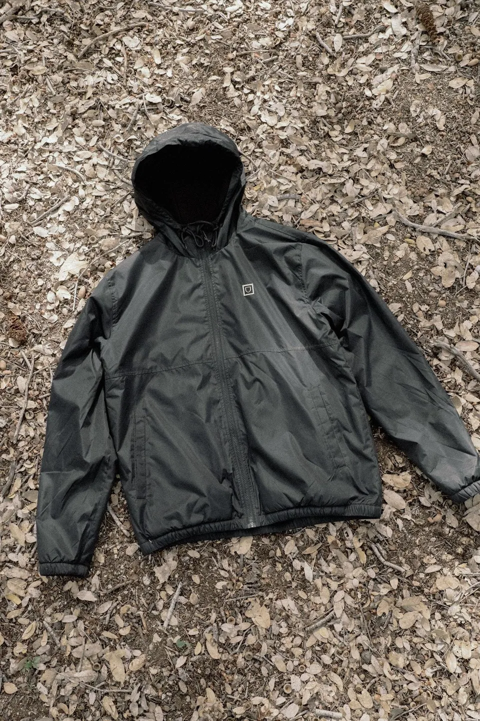 brixton-journey-zip-jacket-jacke-schwarz-ripstop-kapuze image 1