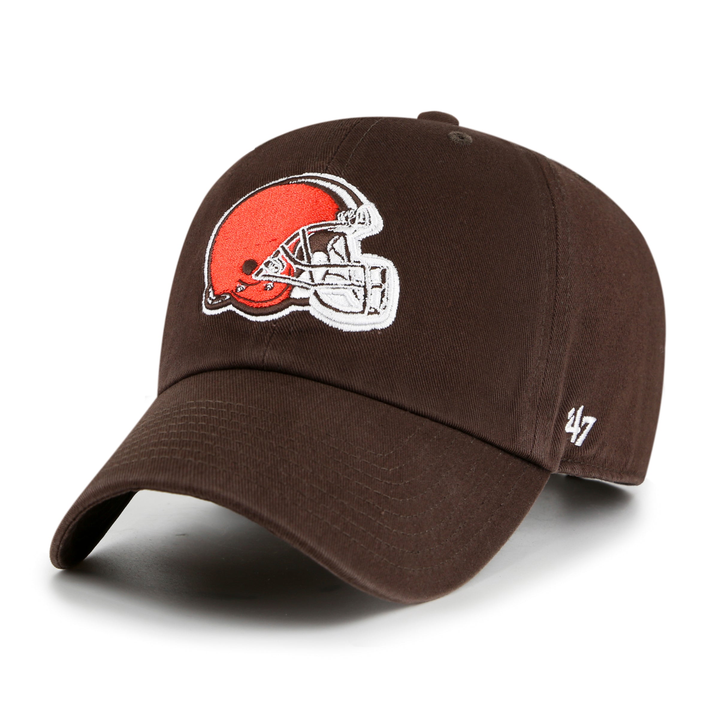 47-brand-cleveland-browns-clean-up-baseballcap-braun-osf image 1