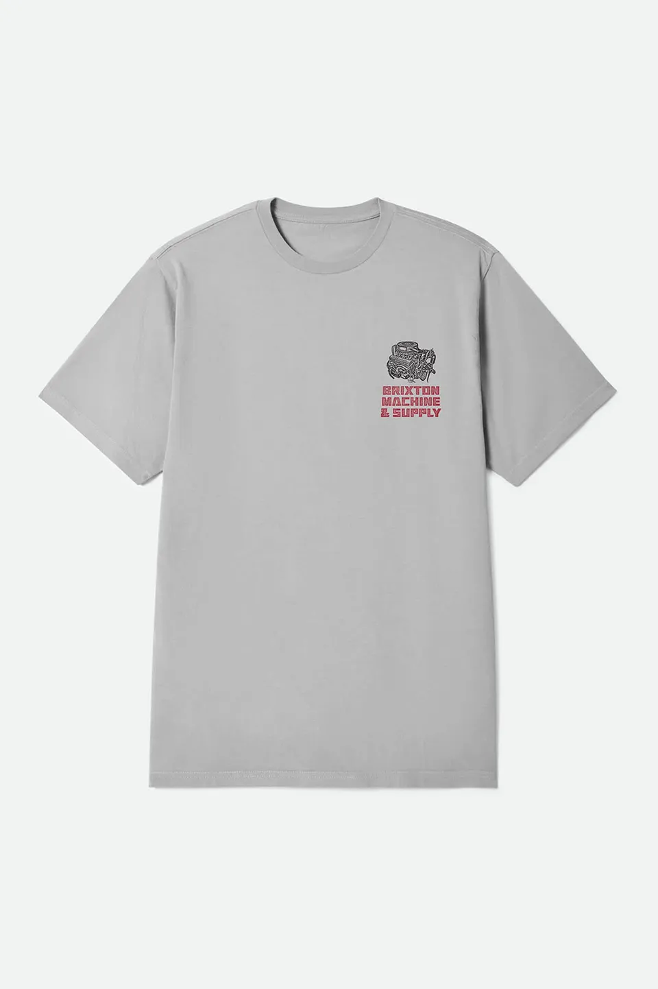 brixton-machine-t-shirt-standard-pebble-stone-worn-wash image 1
