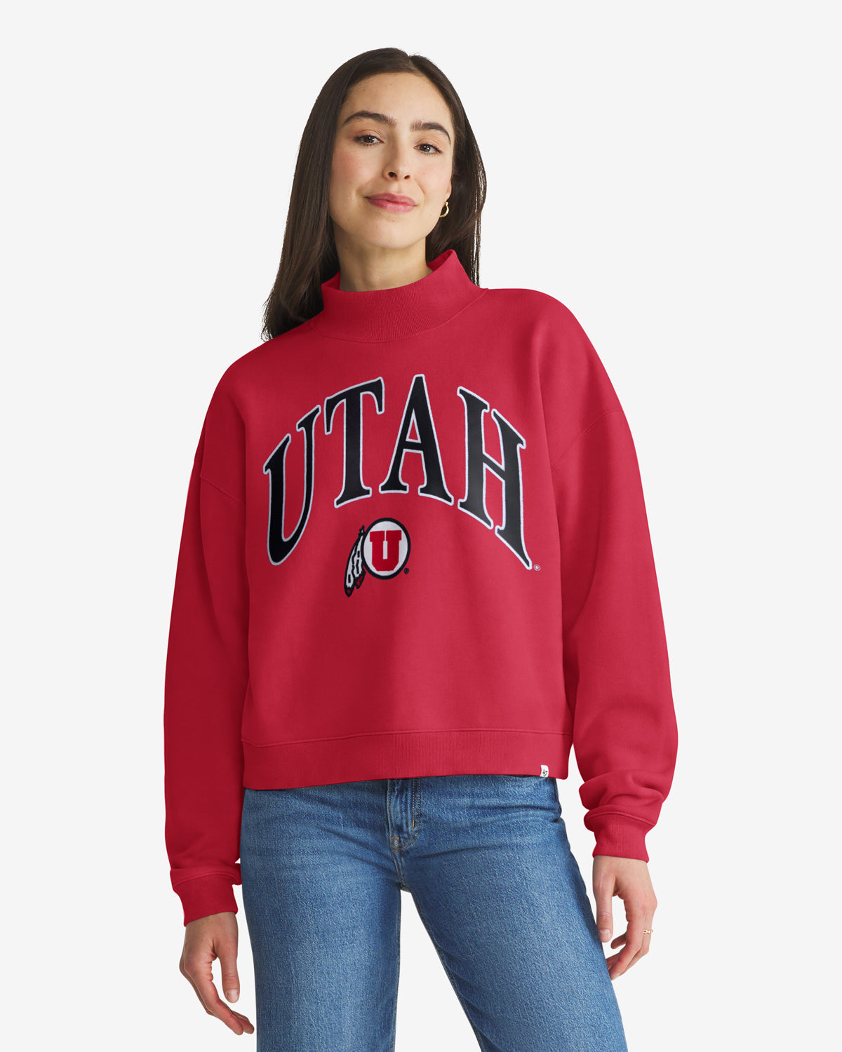 47-headline-crew-vantage-utah-utes-damen-pullover-rot image 1