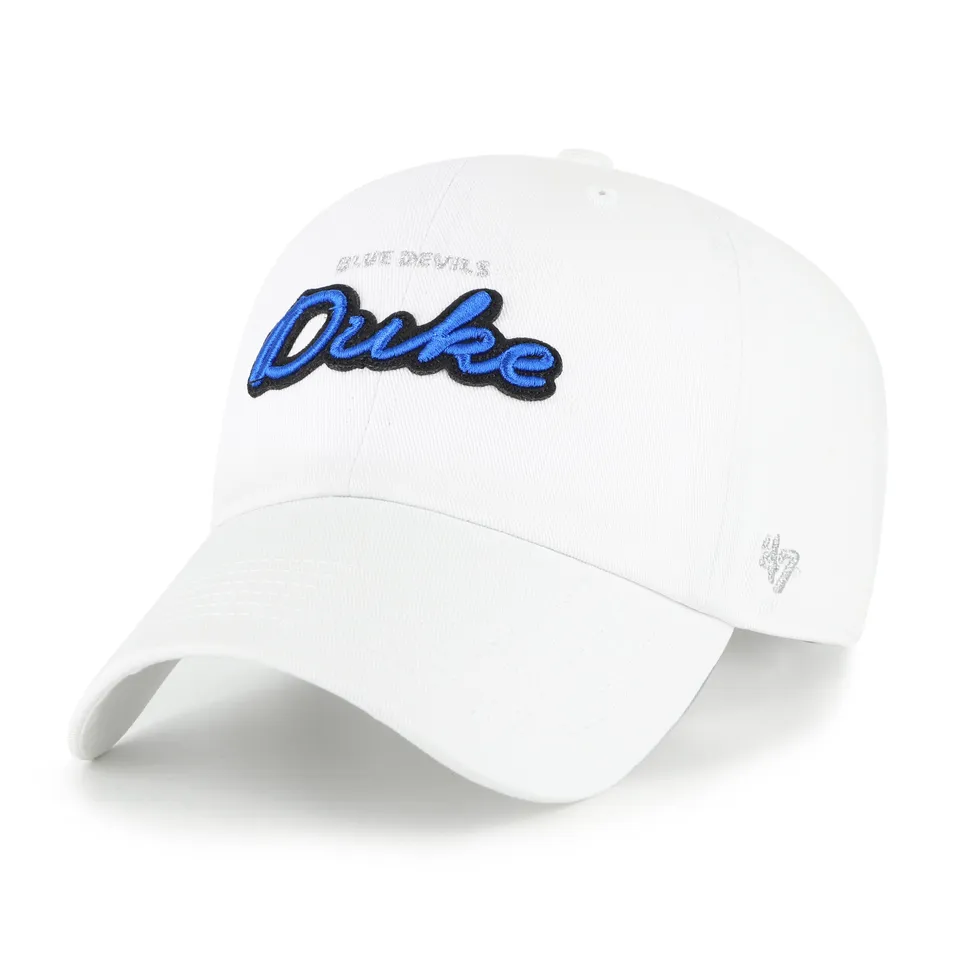 47-clean-up-duke-blue-devils-dad-hat-white-strapback image 1
