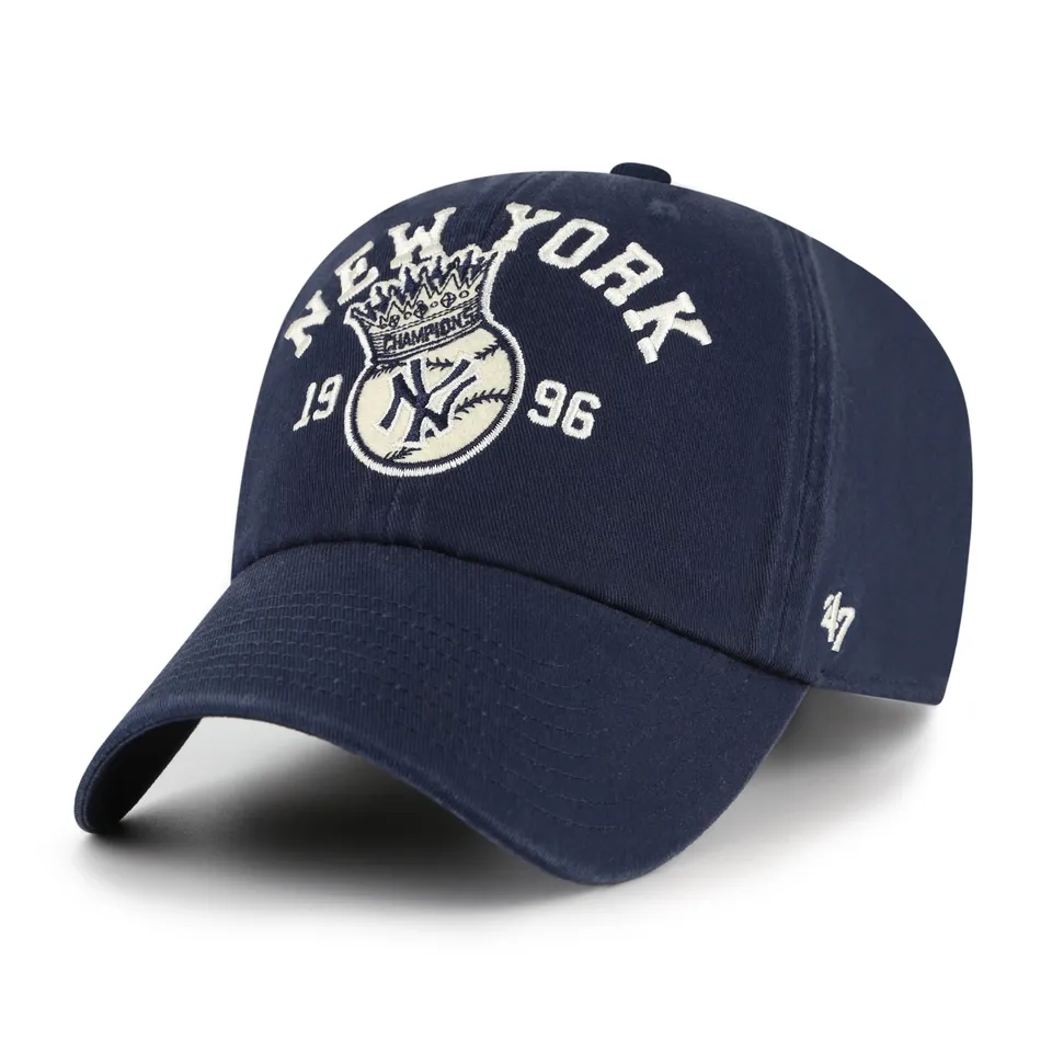 47-brand-clean-up-yankees-cooperstown-crown-ball-cap-navy image 1
