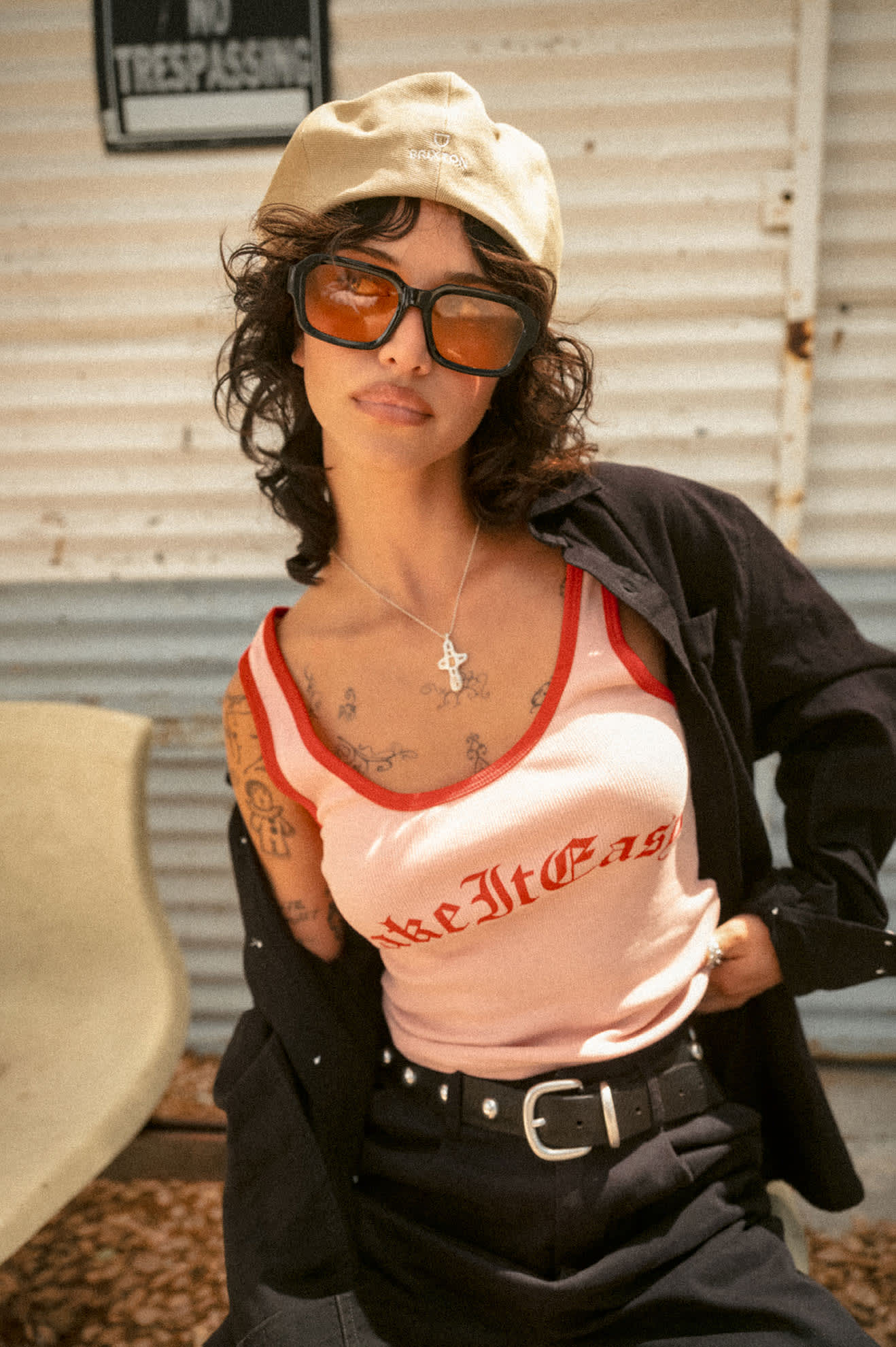 brixton-take-it-easy-ringer-a-tank-silver-pink image 6