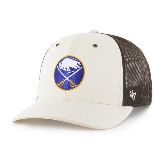 47-brand-buffalo-sabres-carhartt-undyed-trucker-cap-natural image 1
