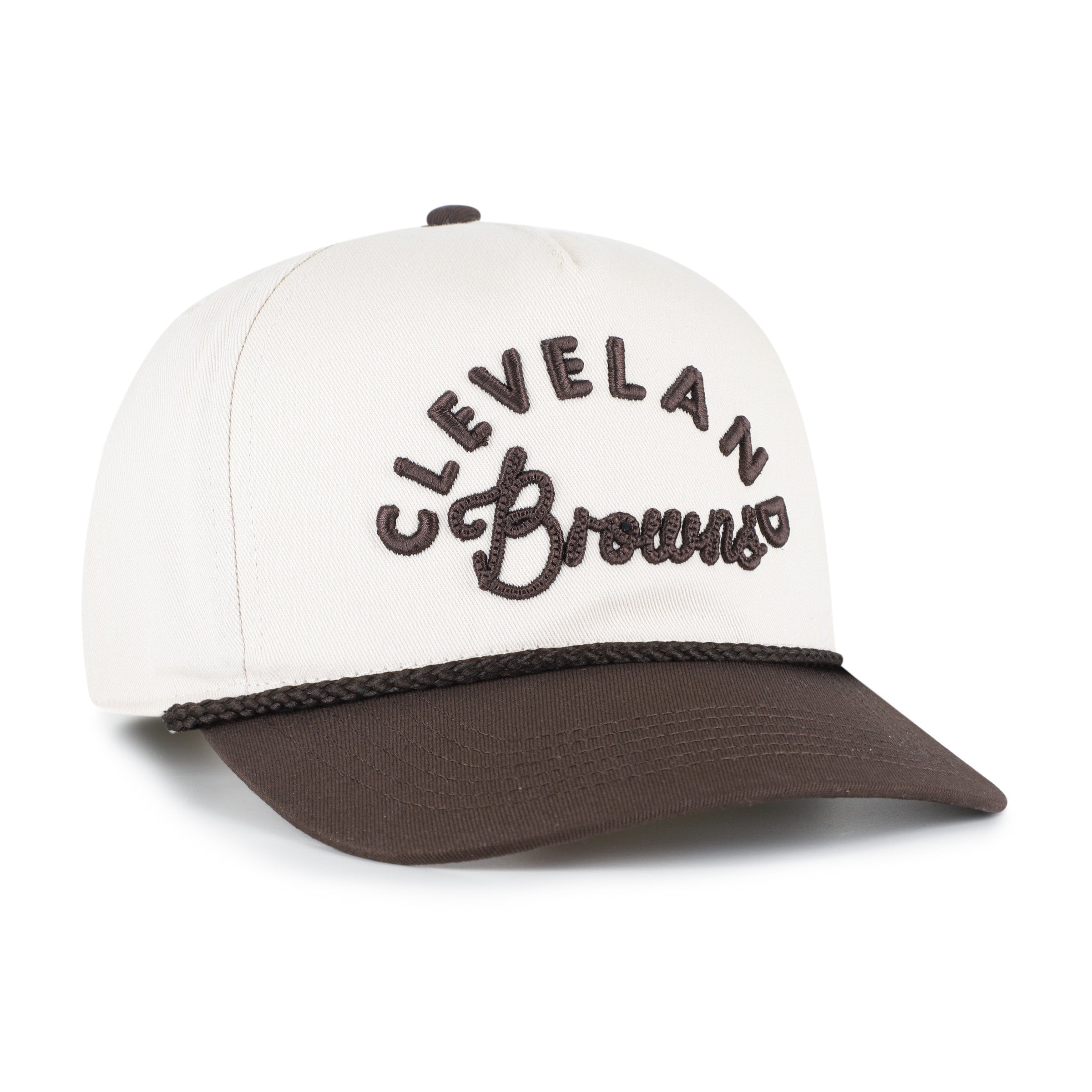 47-hitch-cleveland-browns-cap-natural-damen-snapback image 3