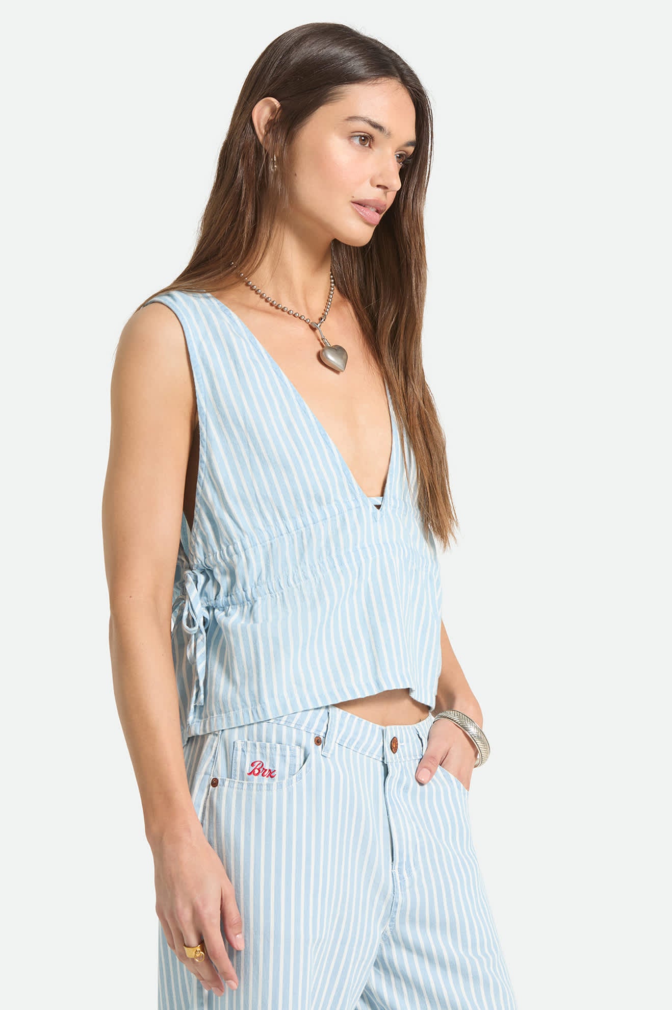 brixton-bells-top-two-boot-stripe-baumwolle-v-ausschnitt image 2