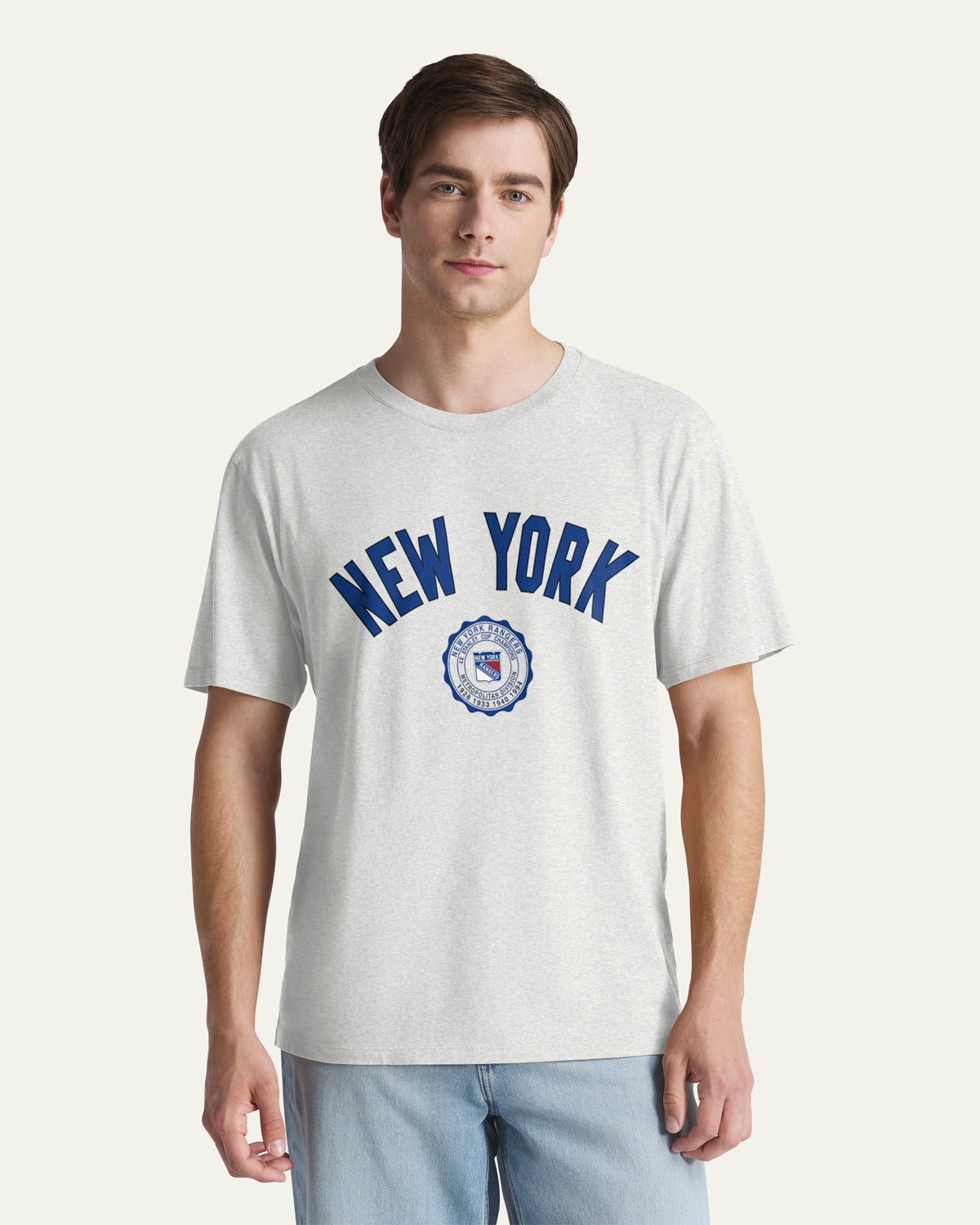 47-brand-new-york-rangers-crest-t-shirt-grau-herren image 1